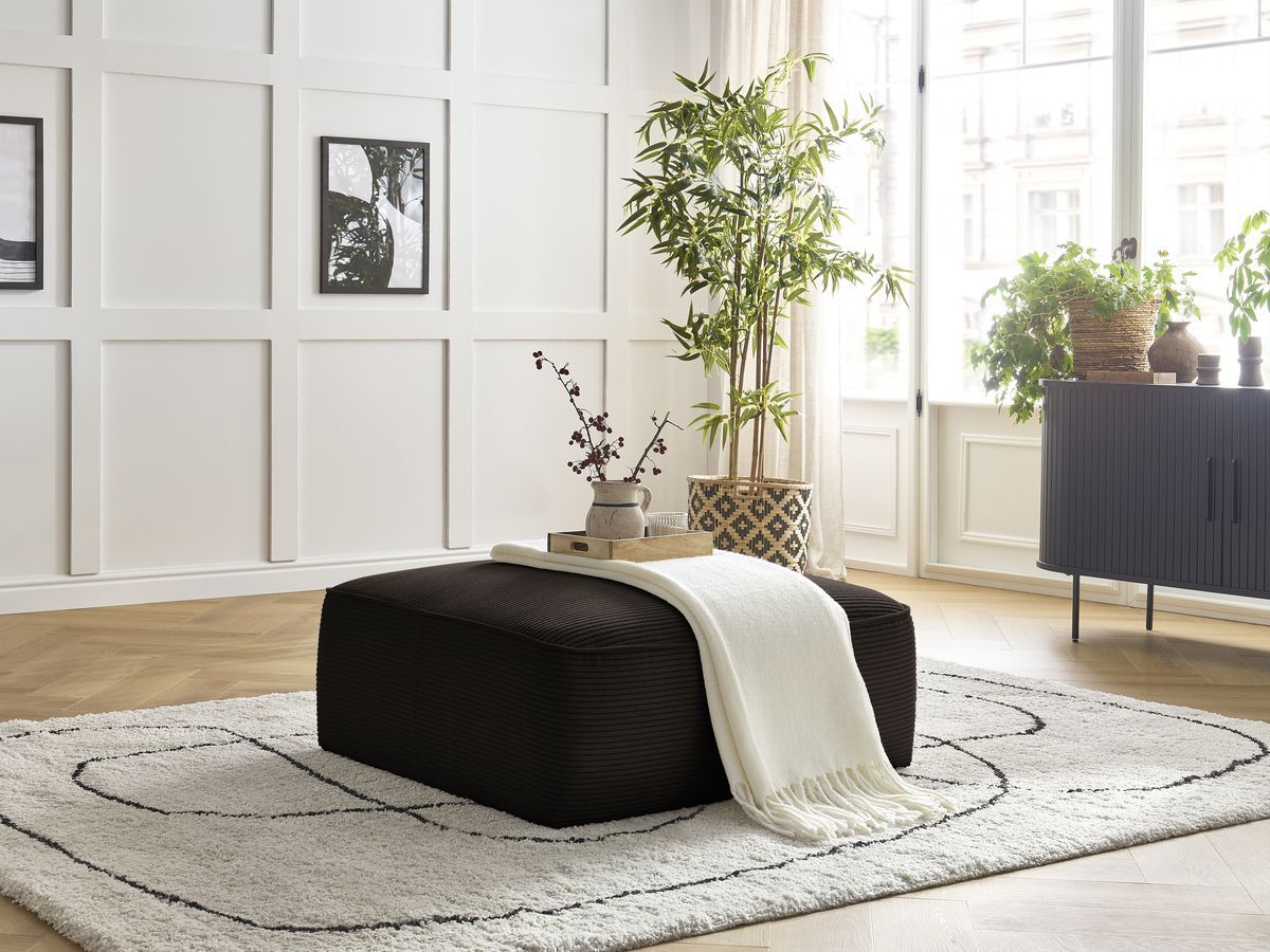 Bobochic Leopold Pouf Cordsamt Braun