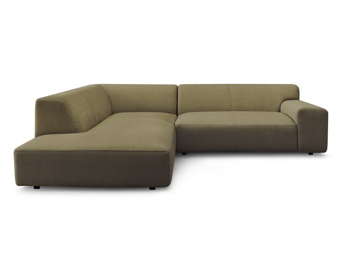 Bobochic Lavena Ecksofa 272 × 220 cm Samt Grün Ecke links