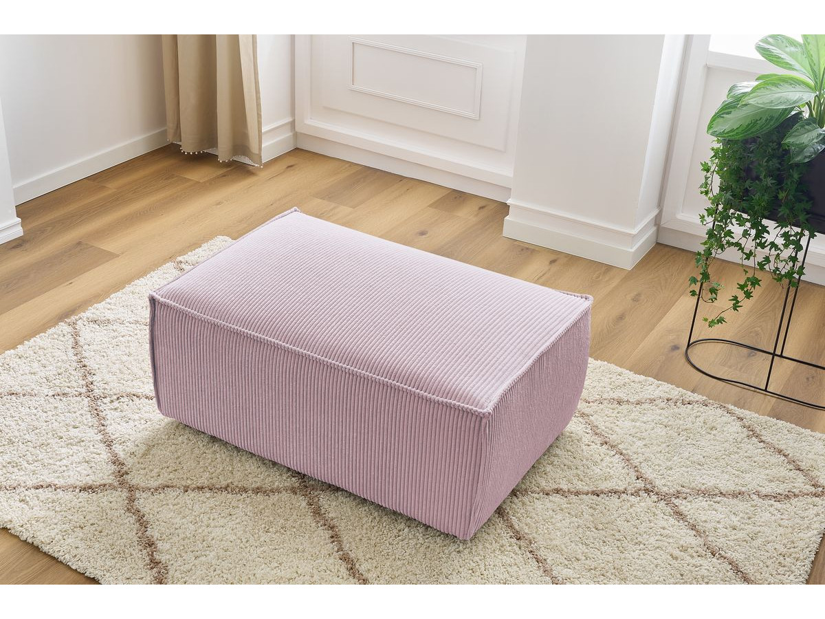 Bobochic Nihad Pouf Cordsamt Violett