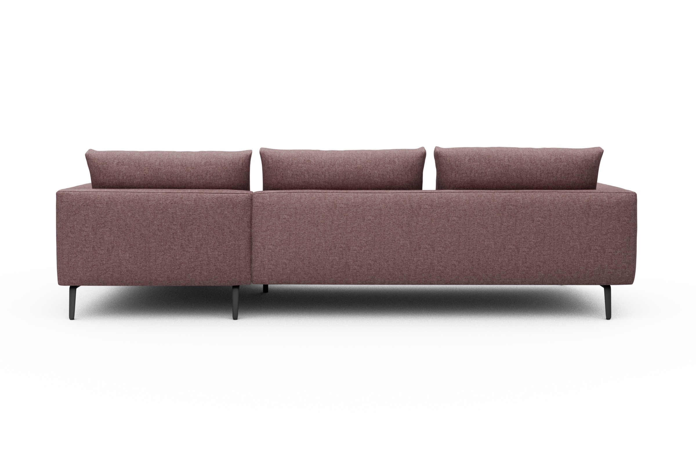 Ecksofa Karl Chaiselongue rechts mit 2,5-Sitzer Sama-Flamingo