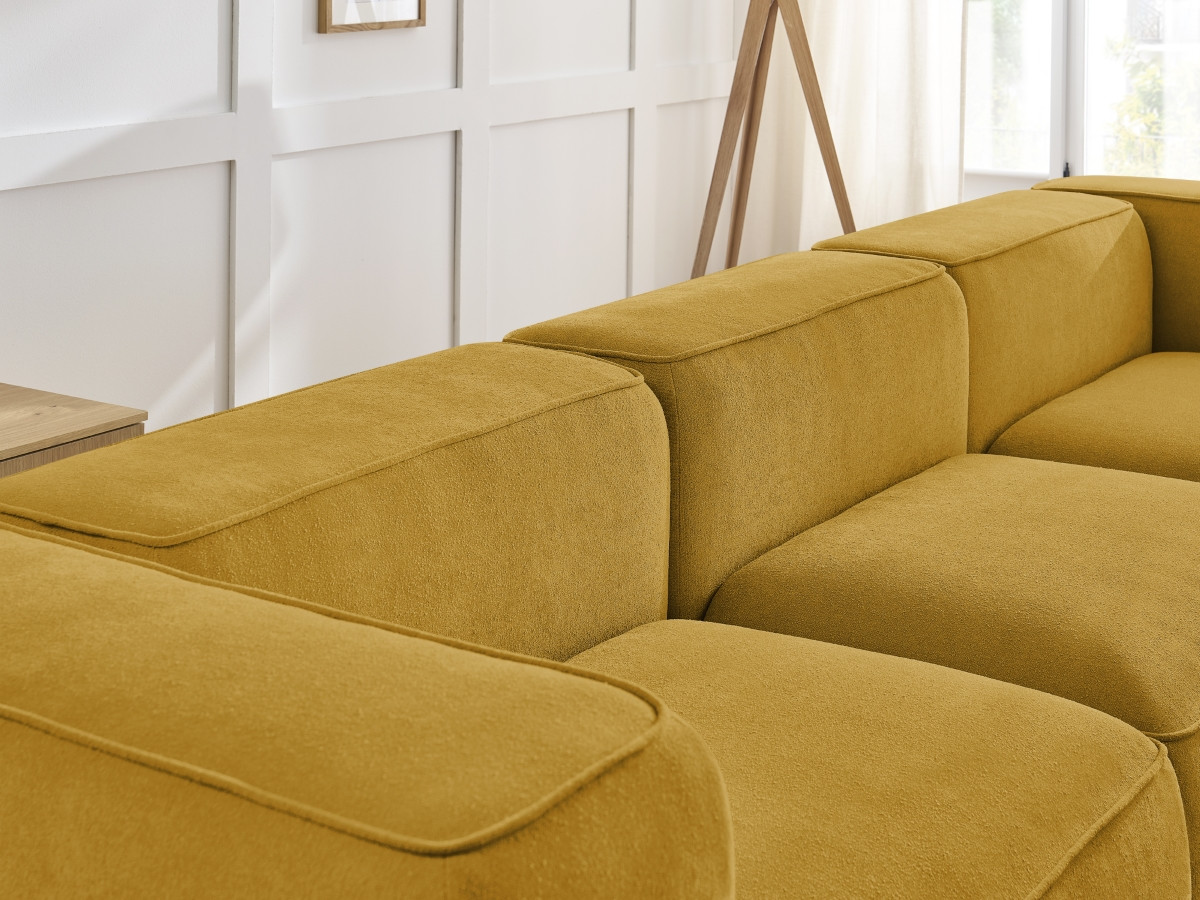 Bobochic Zephyr Sofa 3-Sitzer Strukturstoff Gelb