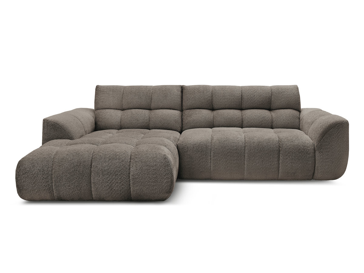 Bobochic Jaya Ecksofa Chenille Taupe Ecke links