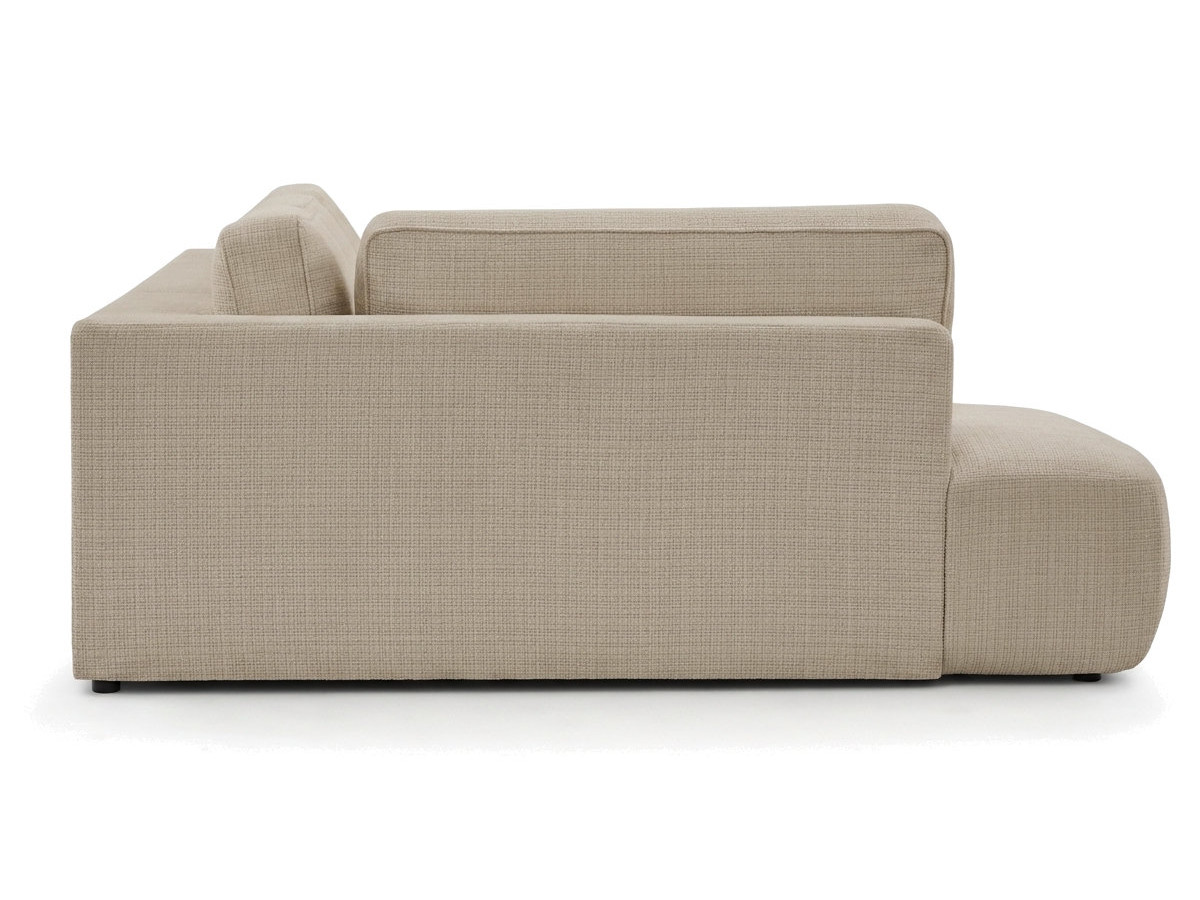 Bobochic Denise Wohnlandschaft Strukturstoff Beige Ecke rechts