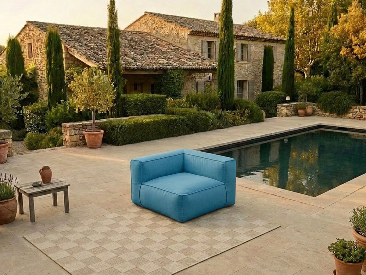 Bobochic Giulia Eckmodul Stoff Hellblau