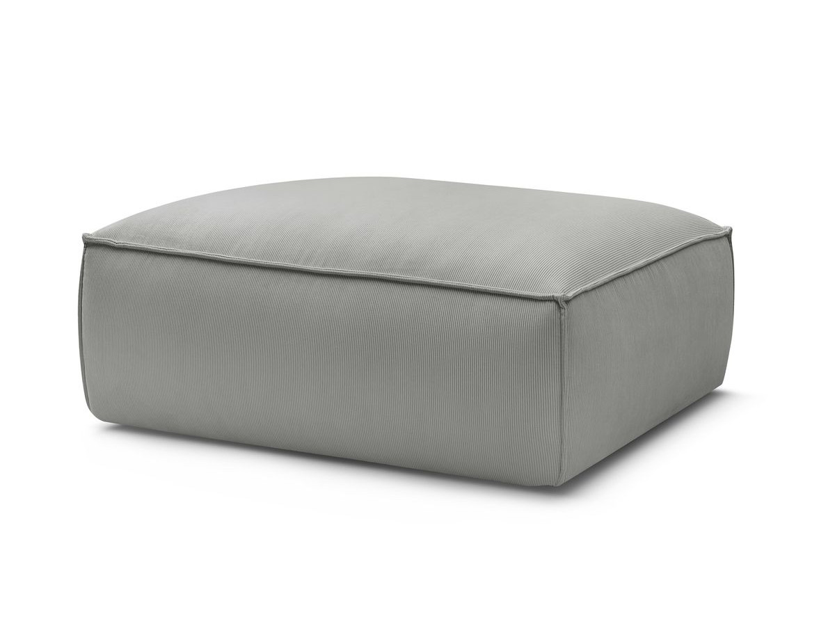 Bobochic Boheme Pouf Cordsamt Hellgrau