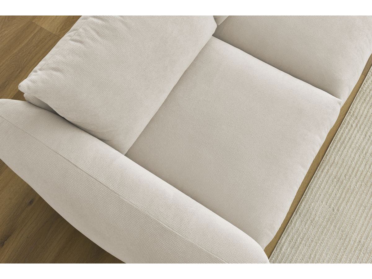 Bobochic Ernest Sofa 3-Sitzer 265 × 106 cm Stoff Beige