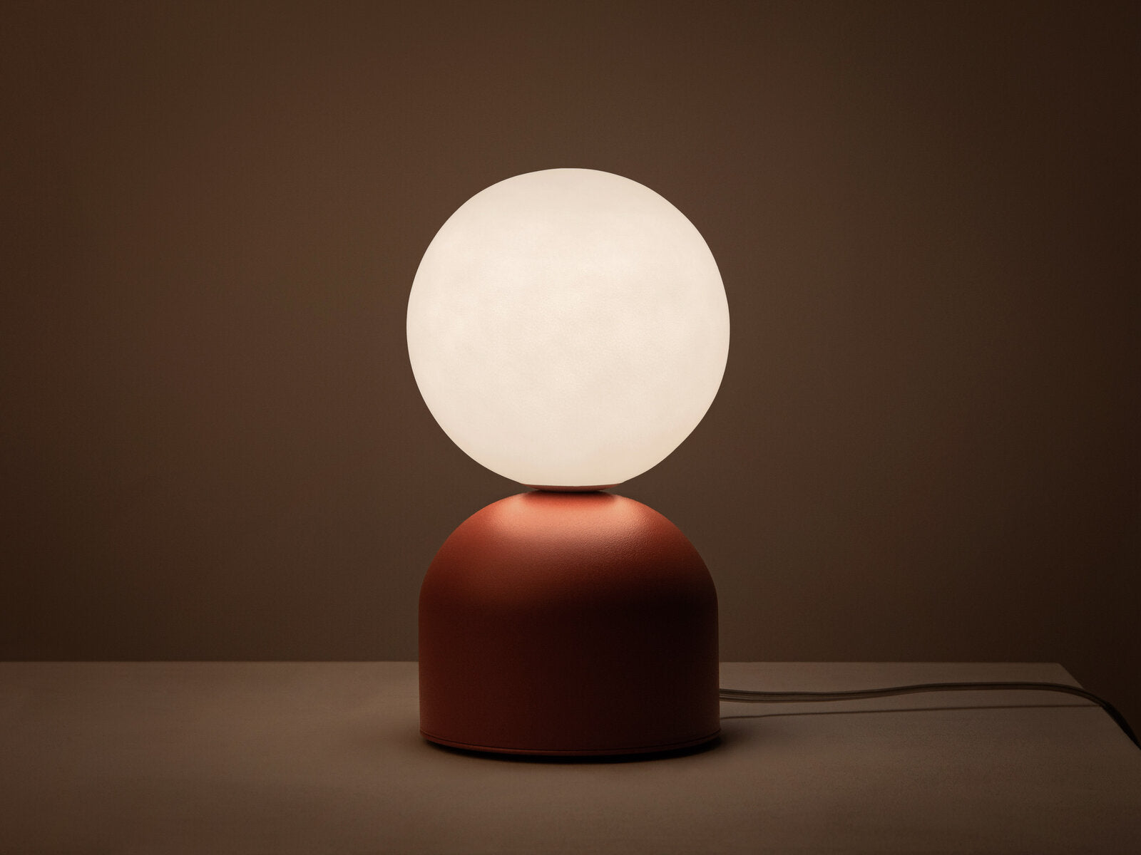 Micadoni Ely Nachttischlampe Ziegel