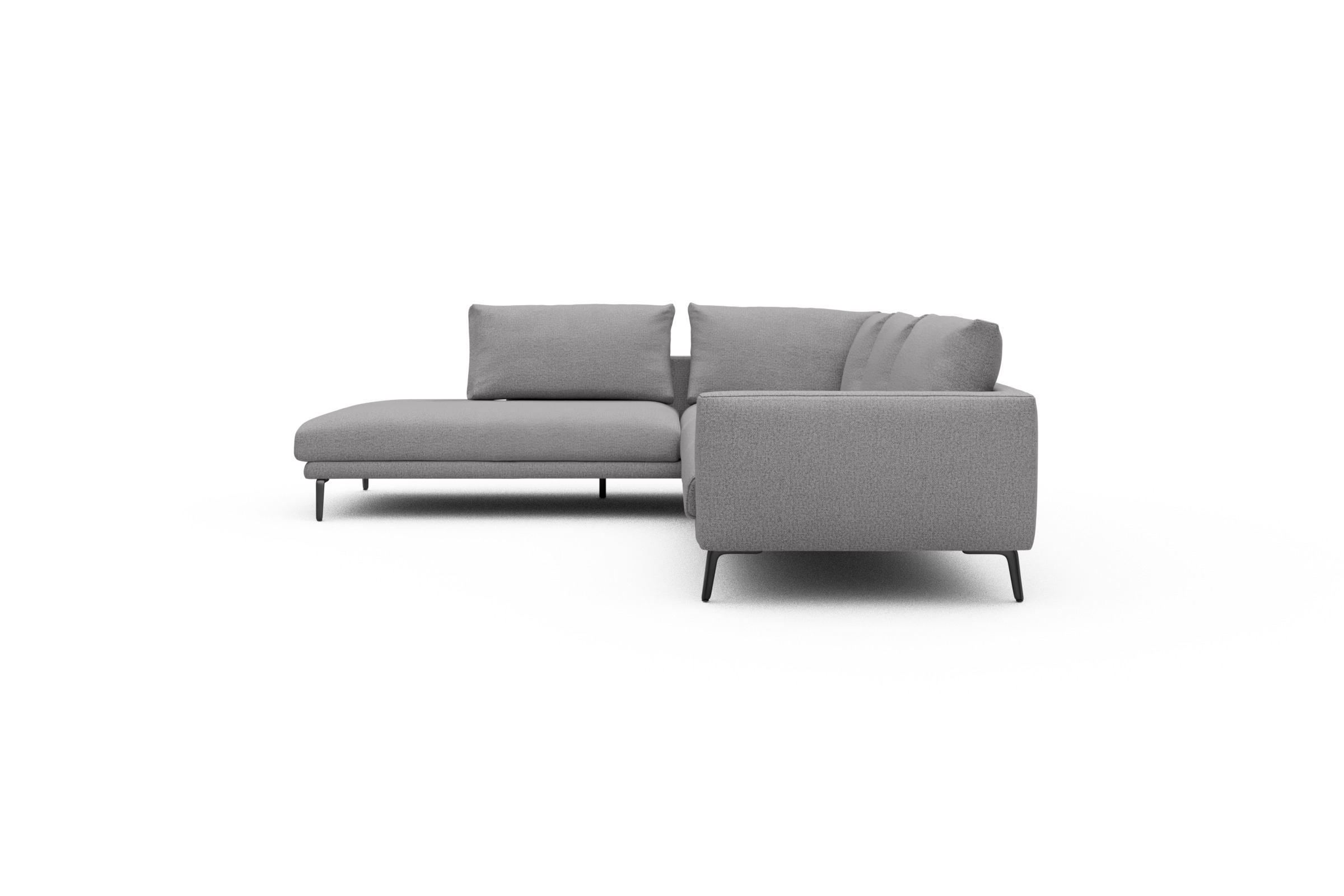 Ecksofa Karl Relax-Ecke links mit 2,5-Sitzer Sama-Grey