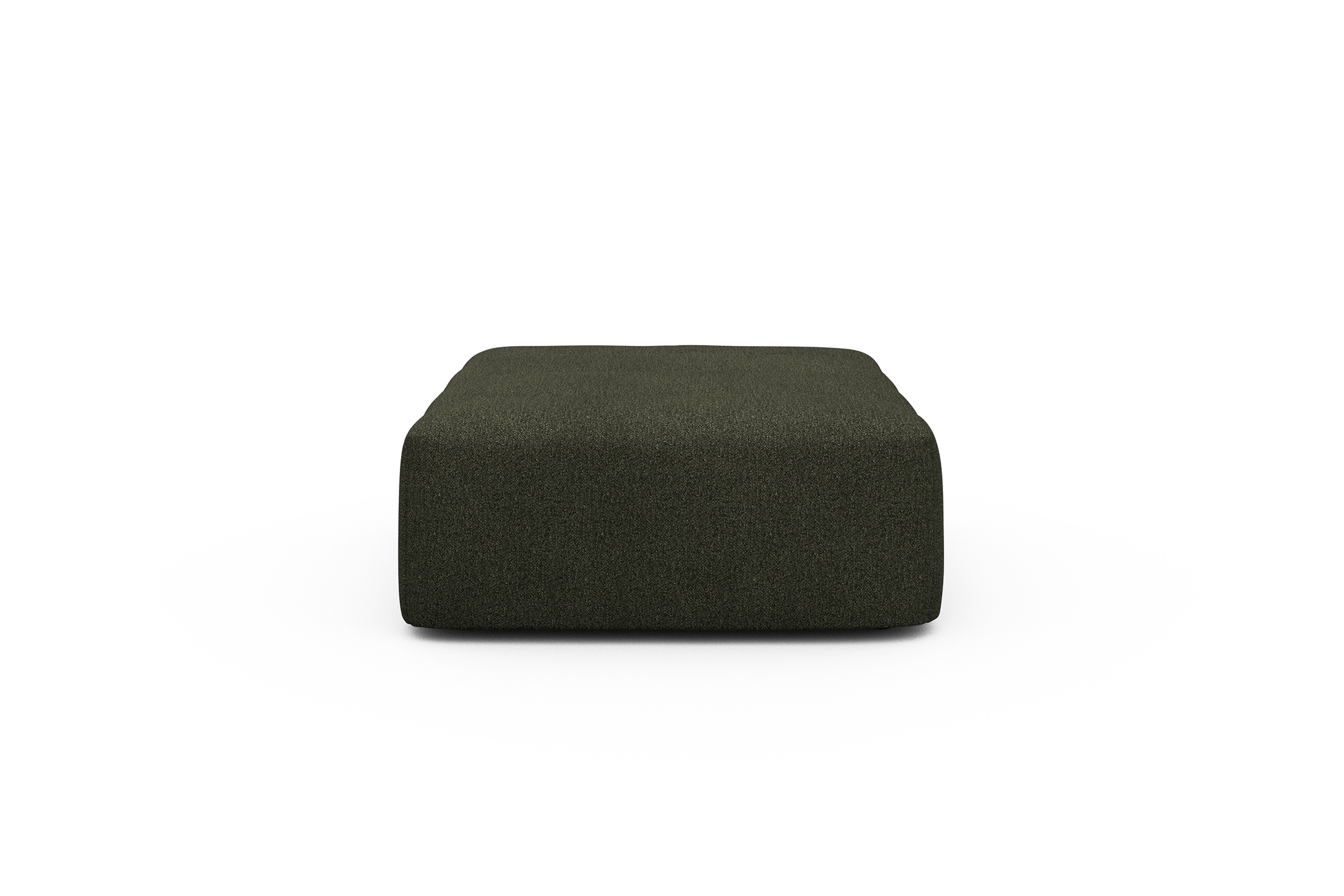 Sitzhocker Hugo Ottomane Boucle-Forest-Green