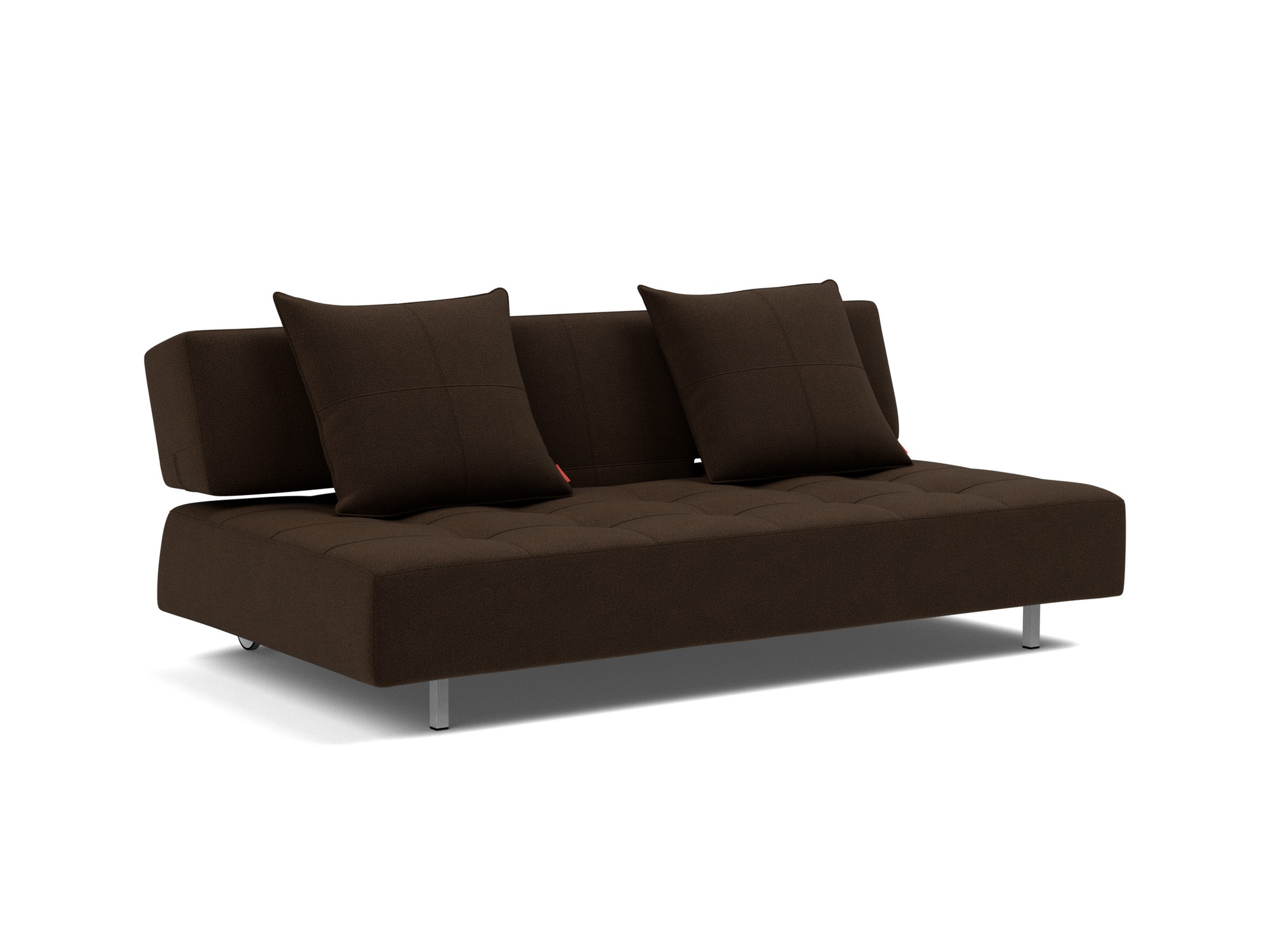 Schlafsofa Long Horn D.E.L. Strukturierter Stoff Taura 358-Chocco