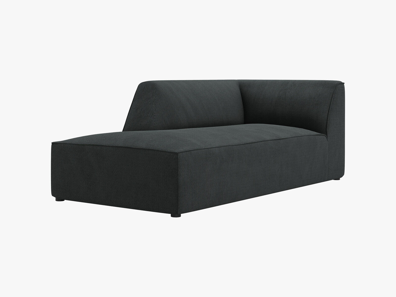 Micadoni Recamiere Ruby 1-Sitzer Links Kord Scala Schwarz