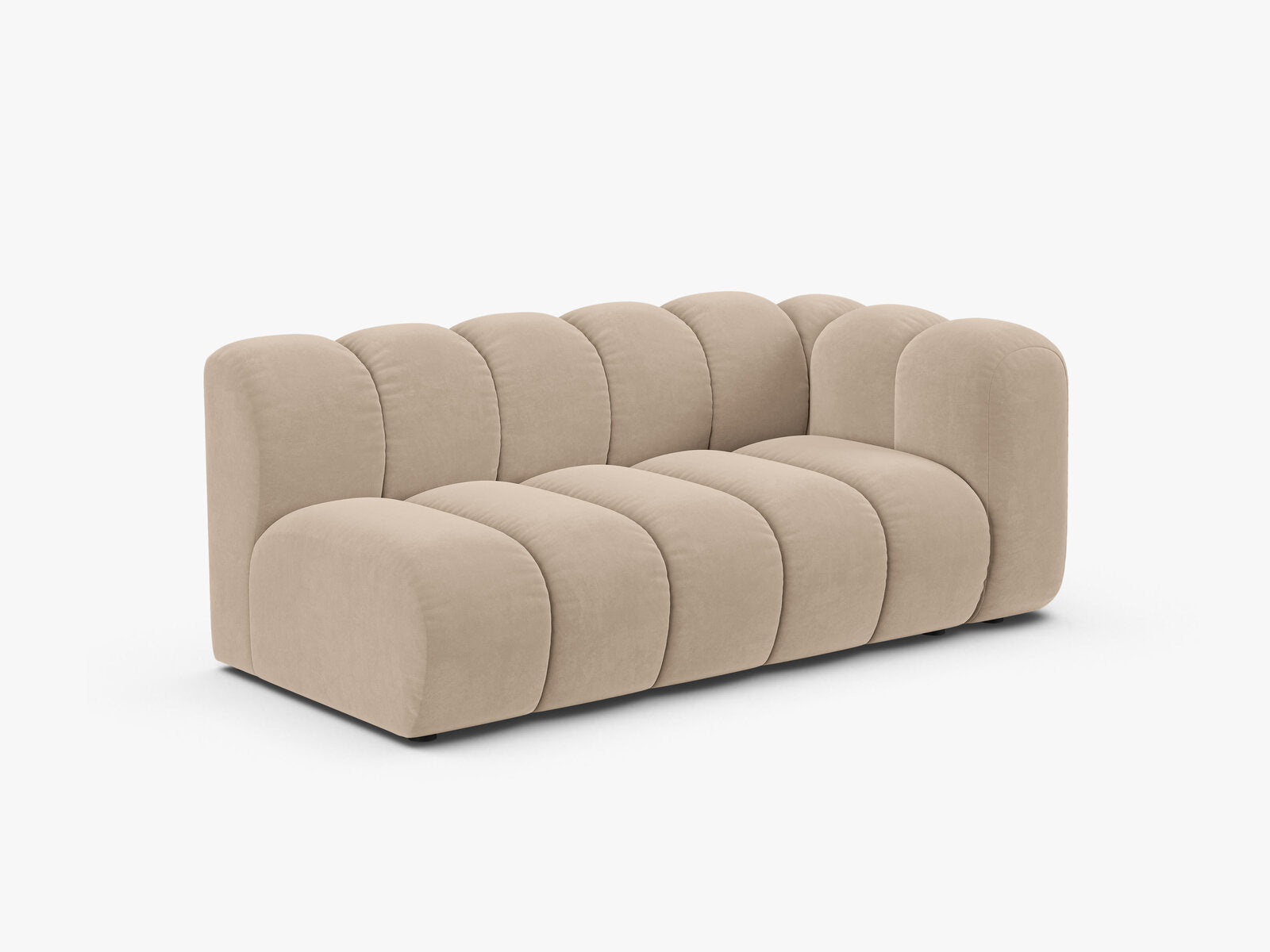 Micadoni Modul Lupine 3-Sitzer Samt Venus Beige Rechts