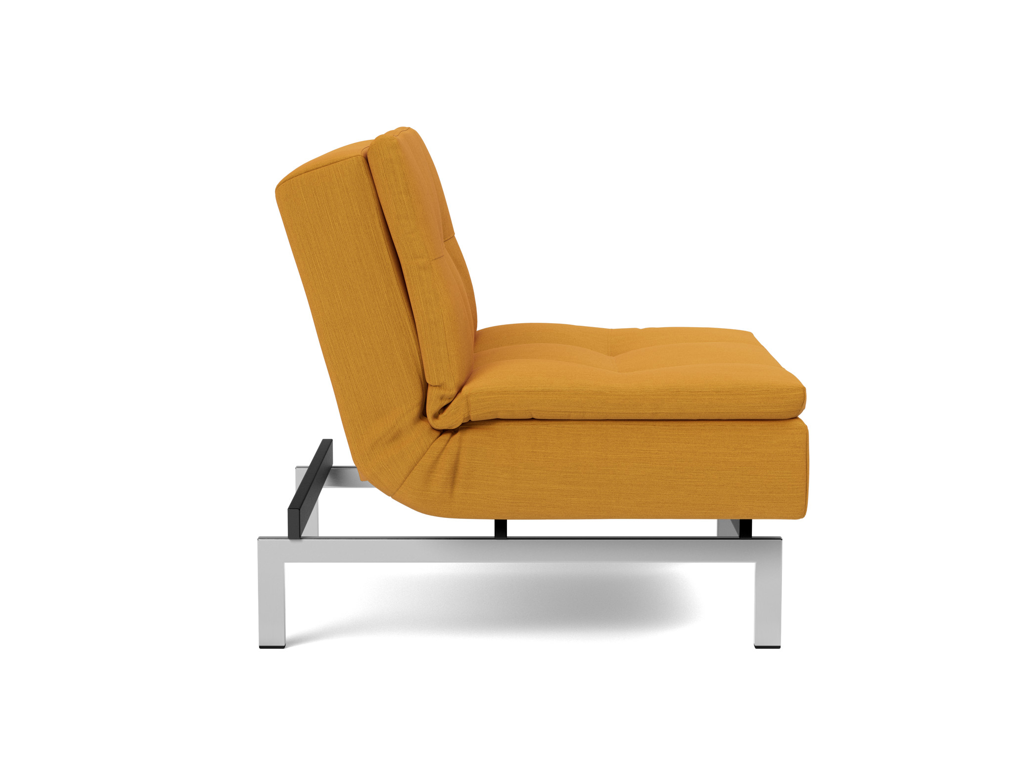 Sessel Dublexo Flachgewebe Elegance 507-Burned-Curry Beine Chrom