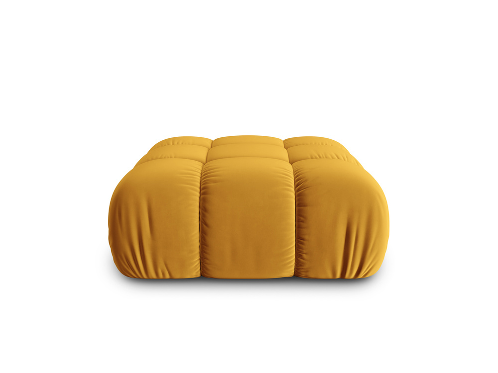 Cosmopolitan Design Pouf Cortina Samt Bluvel Gelb
