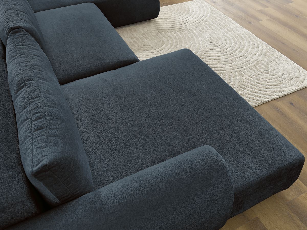 Bobochic Lucien Wohnlandschaft Stoff Dunkelblau Ecke links