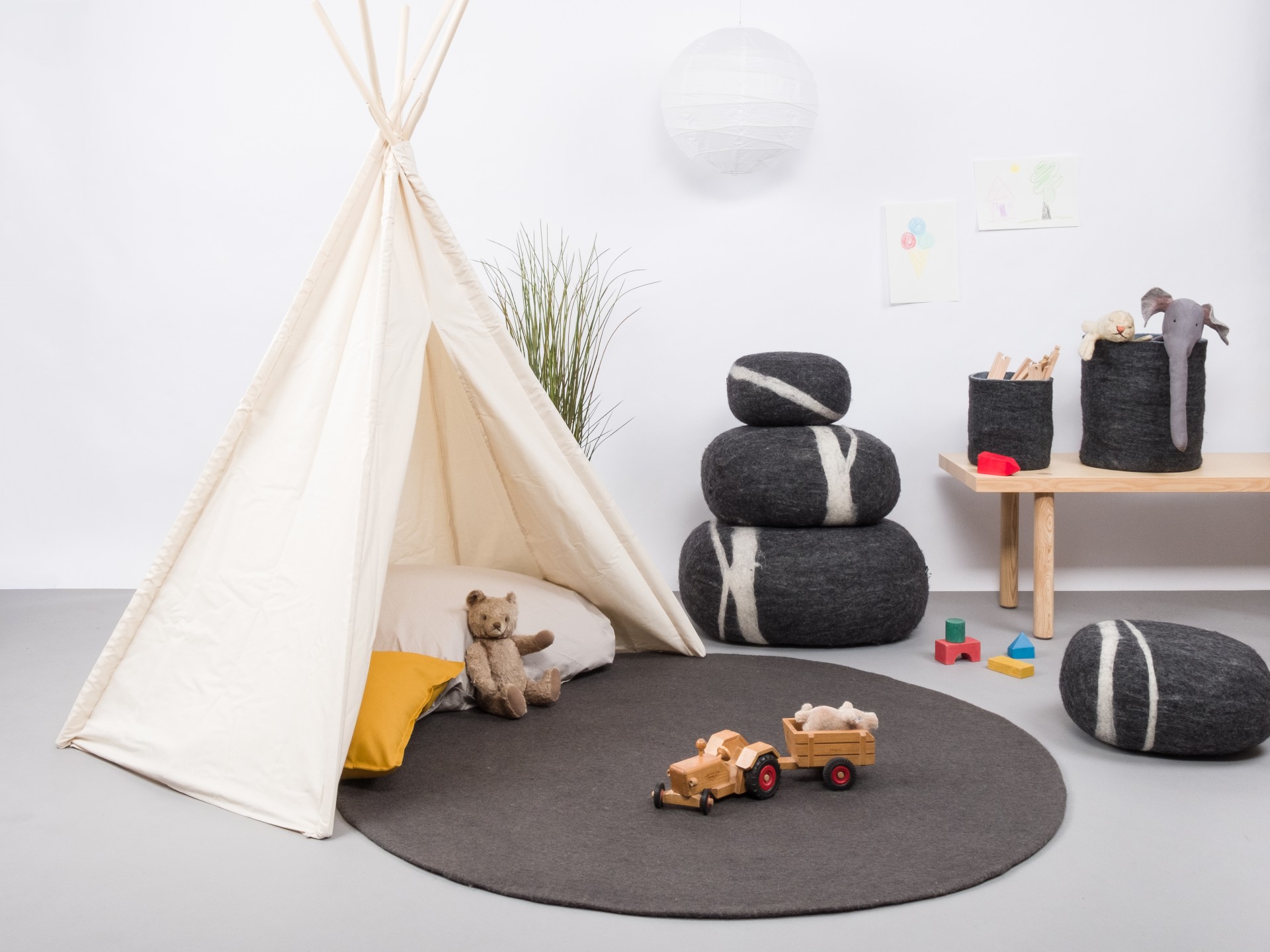 myfelt Kuno Filzteppich - 50 cm