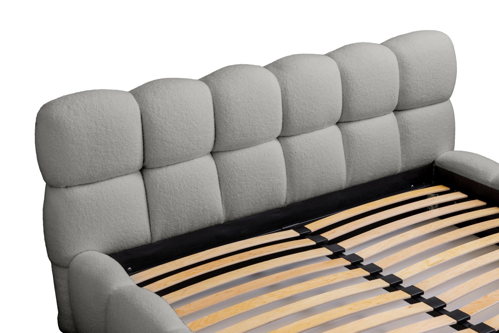 Polsterbett Vento-Slim Boucle 180x200 mit Holzrahmen Quelle 83