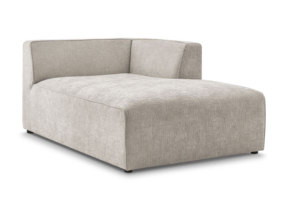 Bobochic Megeve Méridienne-Modul Strukturstoff Beige Ecke rechts