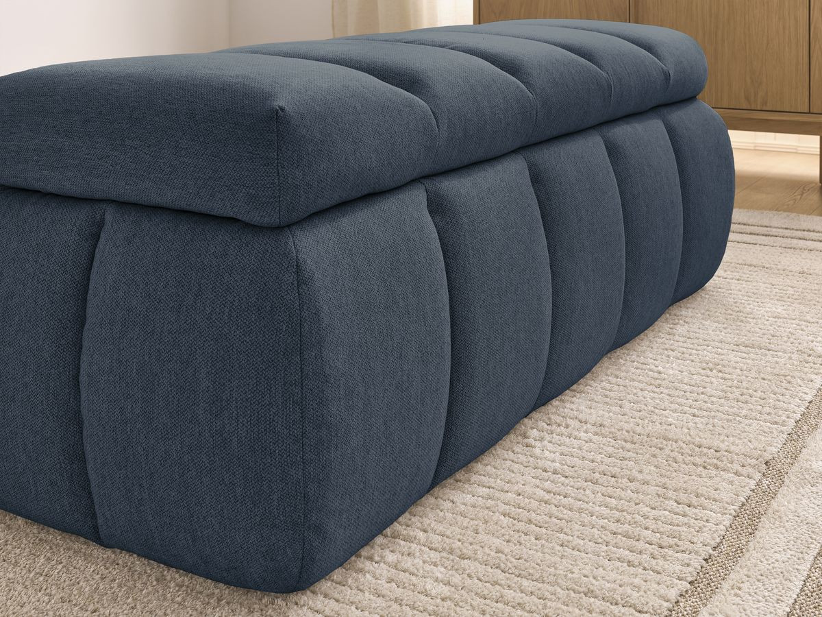 Bobochic Denali Bettbank 144 × 54 cm Stoff Dunkelblau