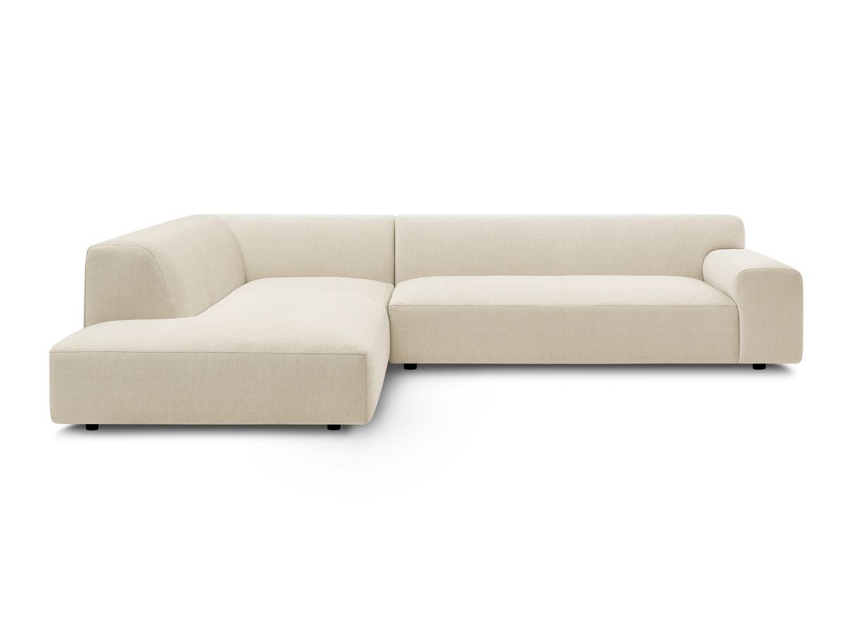 Bobochic Lavena Ecksofa 312 × 220 cm Samt Beige Ecke links