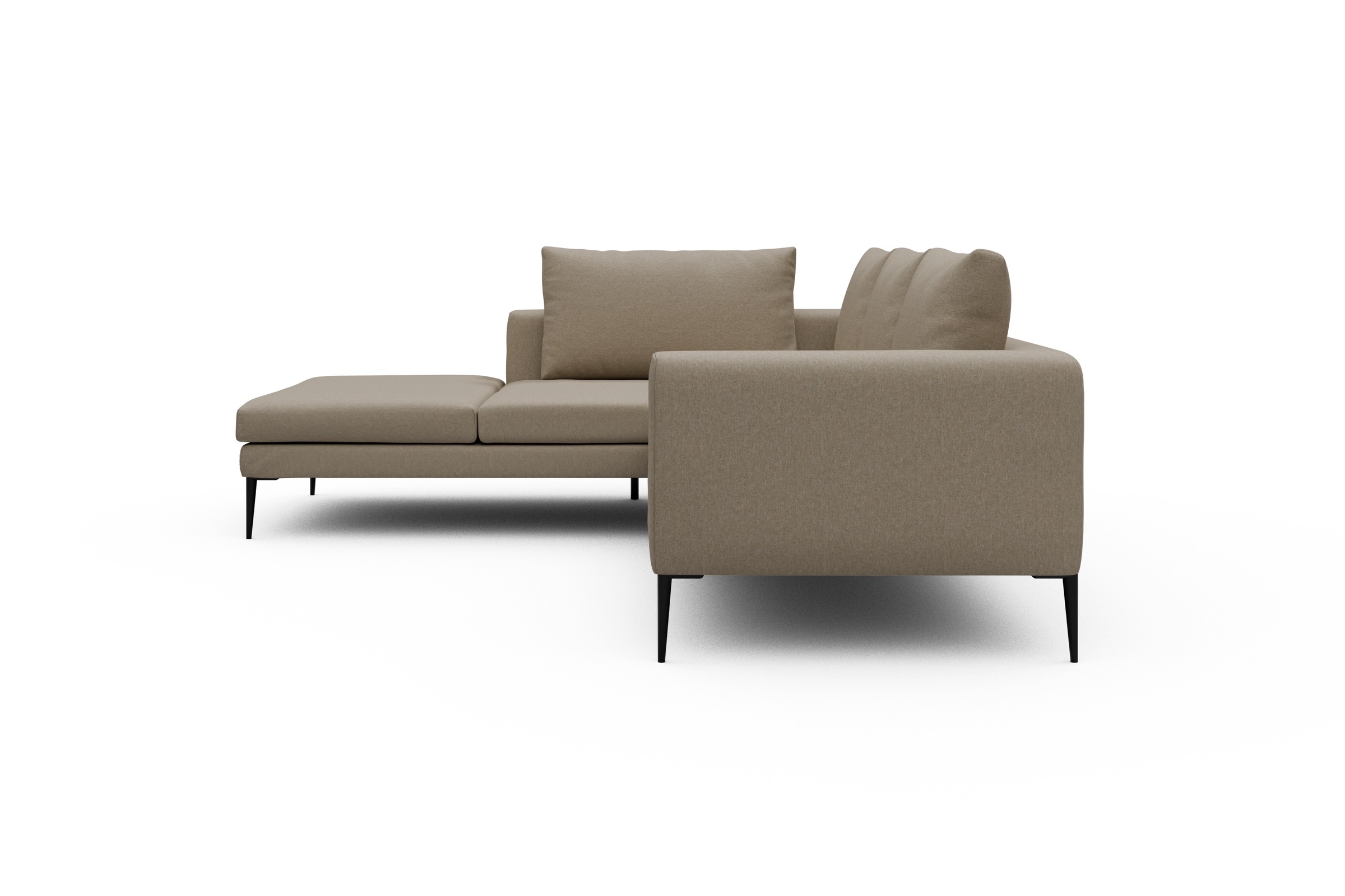 Ecksofa Paul Relax-Ecke links mit 2-Sitzer Satya-Natural