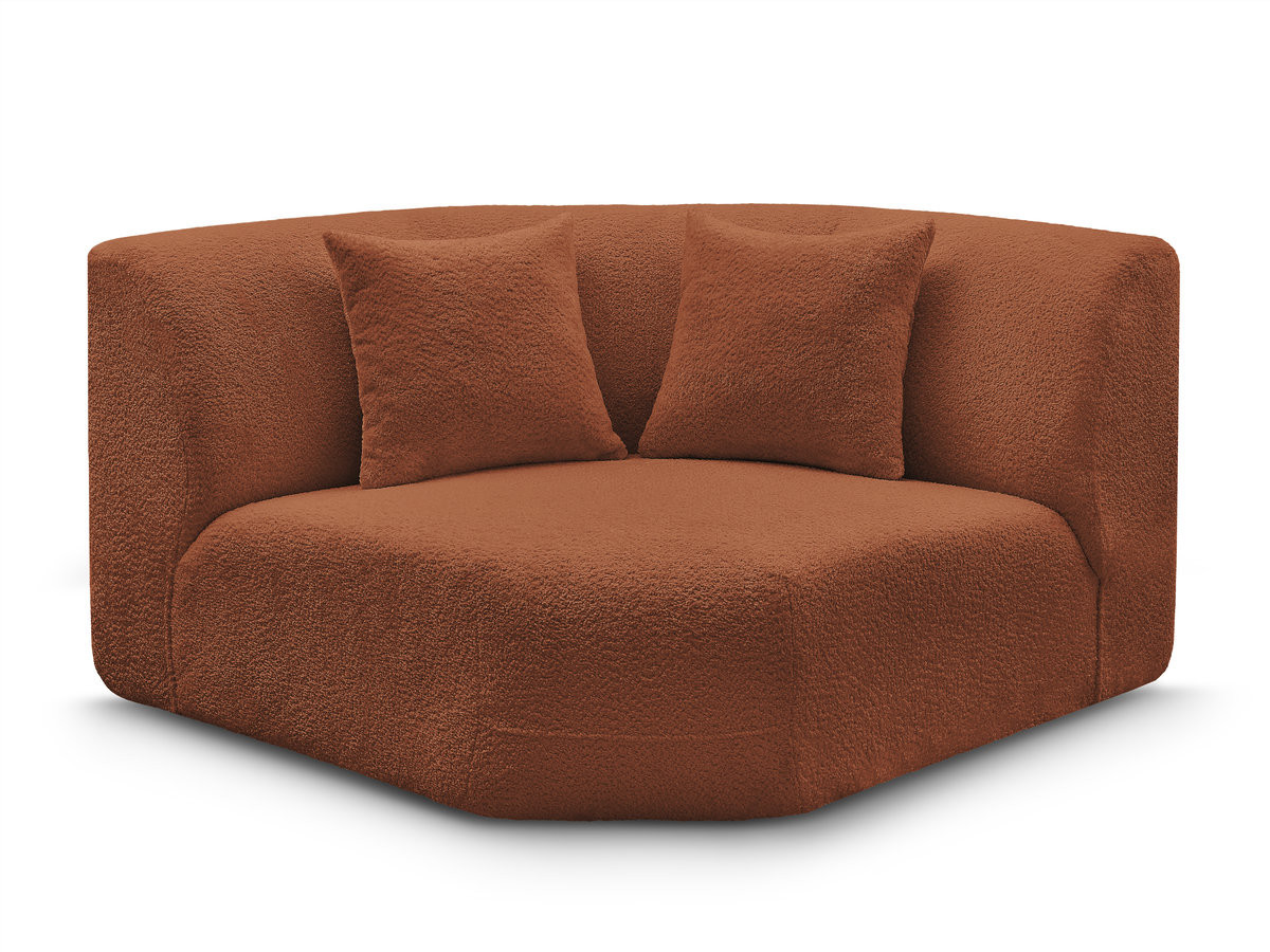Bobochic Anda Sofa 2-Sitzer Chenille Orange