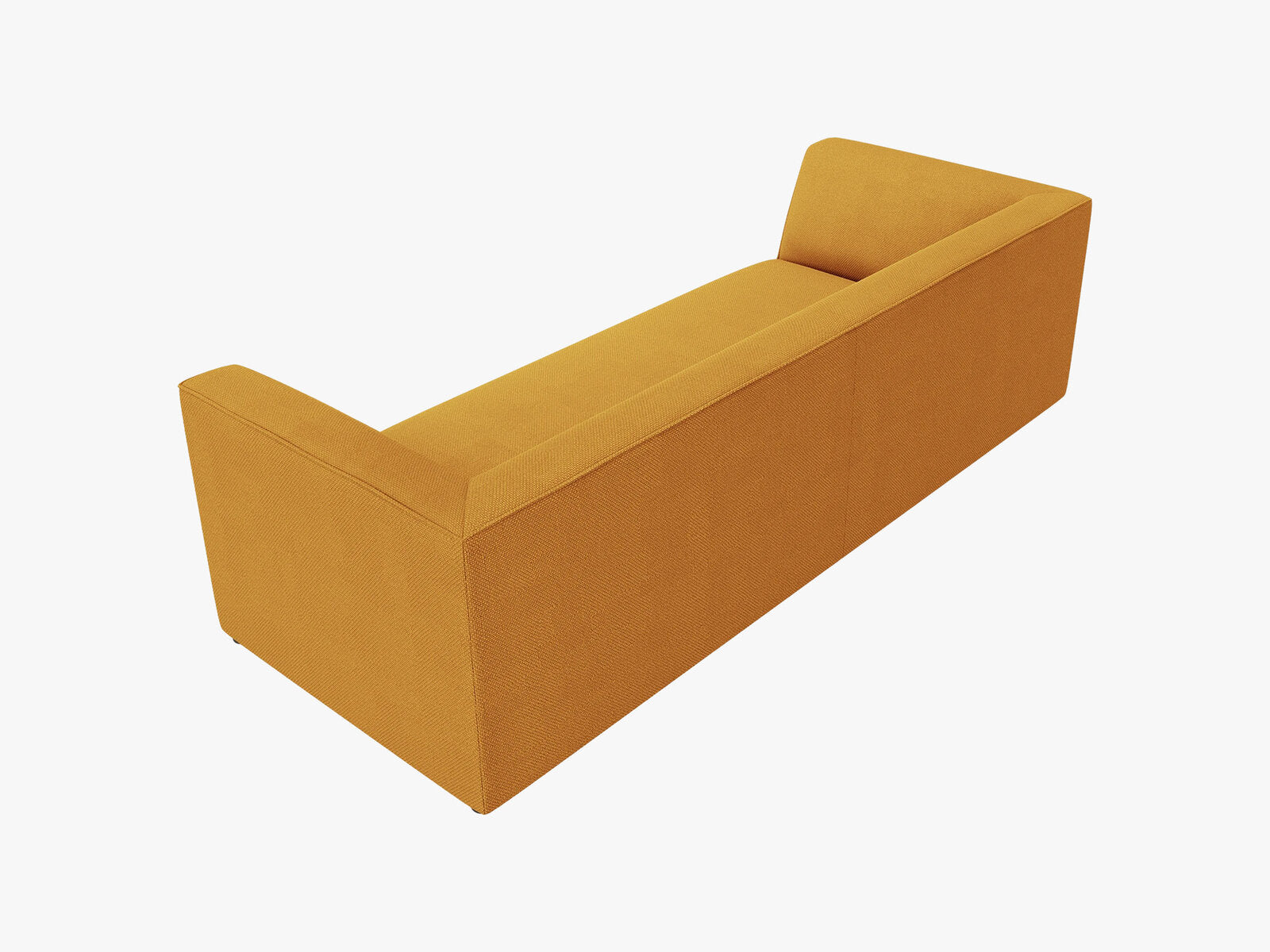 Micadoni Sofa Ruby 3-Sitzer Strukturierter Stoff Ottawa Gelb