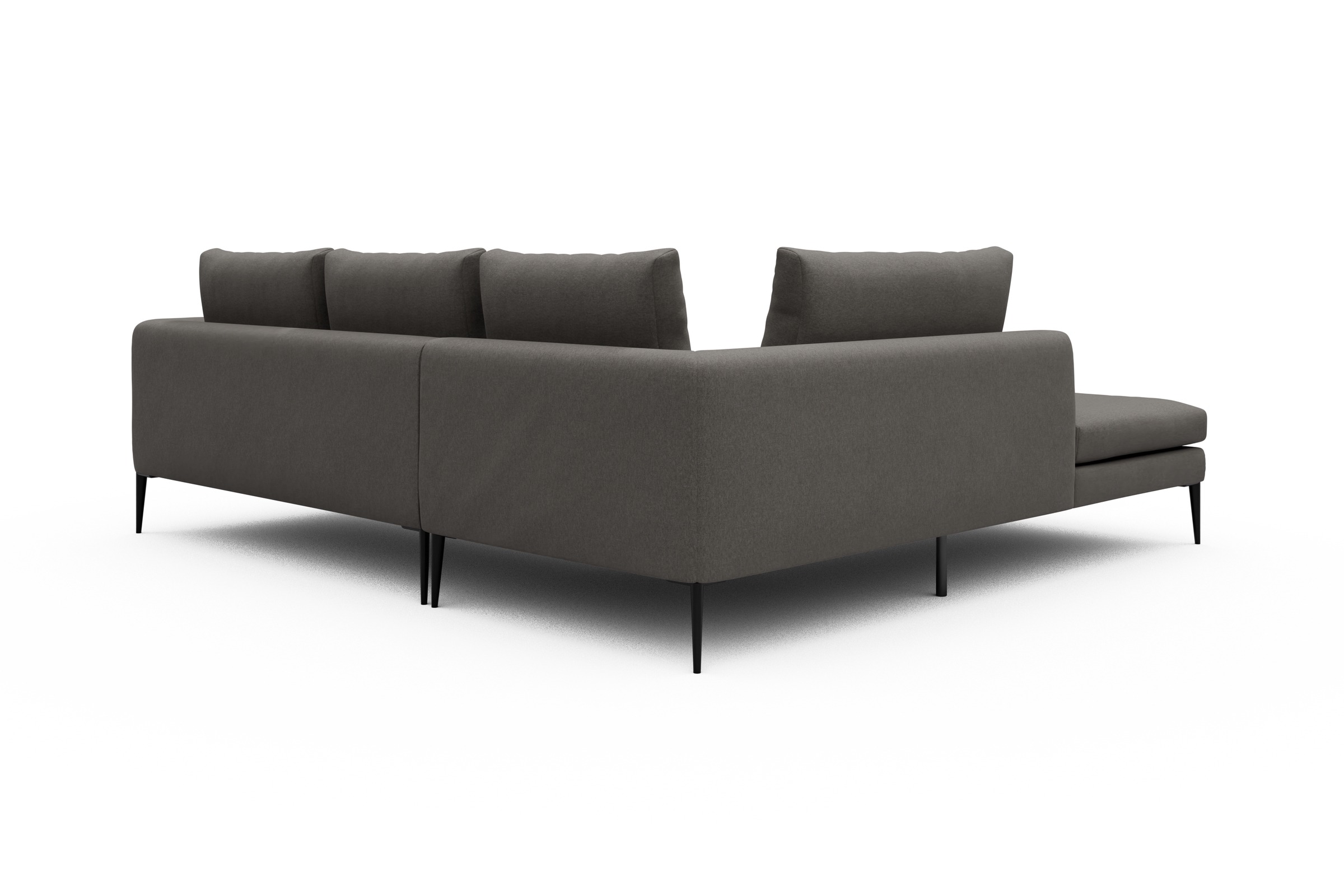 Ecksofa Paul Relax-Ecke links mit 2-Sitzer Satya-Taupe
