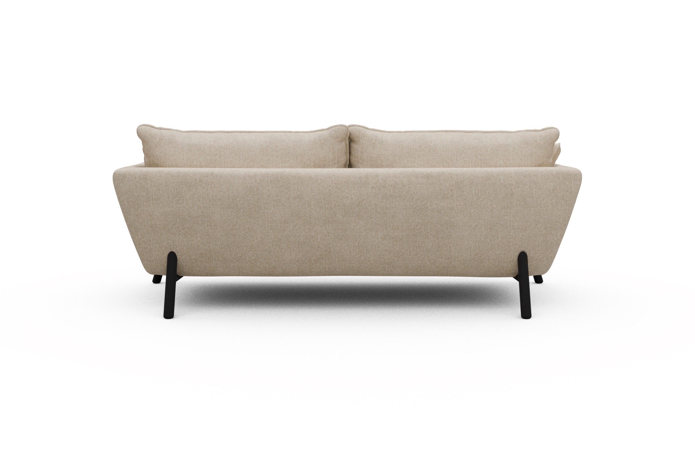 Sofa Emil PREMIUM 3-Sitzer Beinfarbe Eiche Schwarz Casone-Natural-Beige