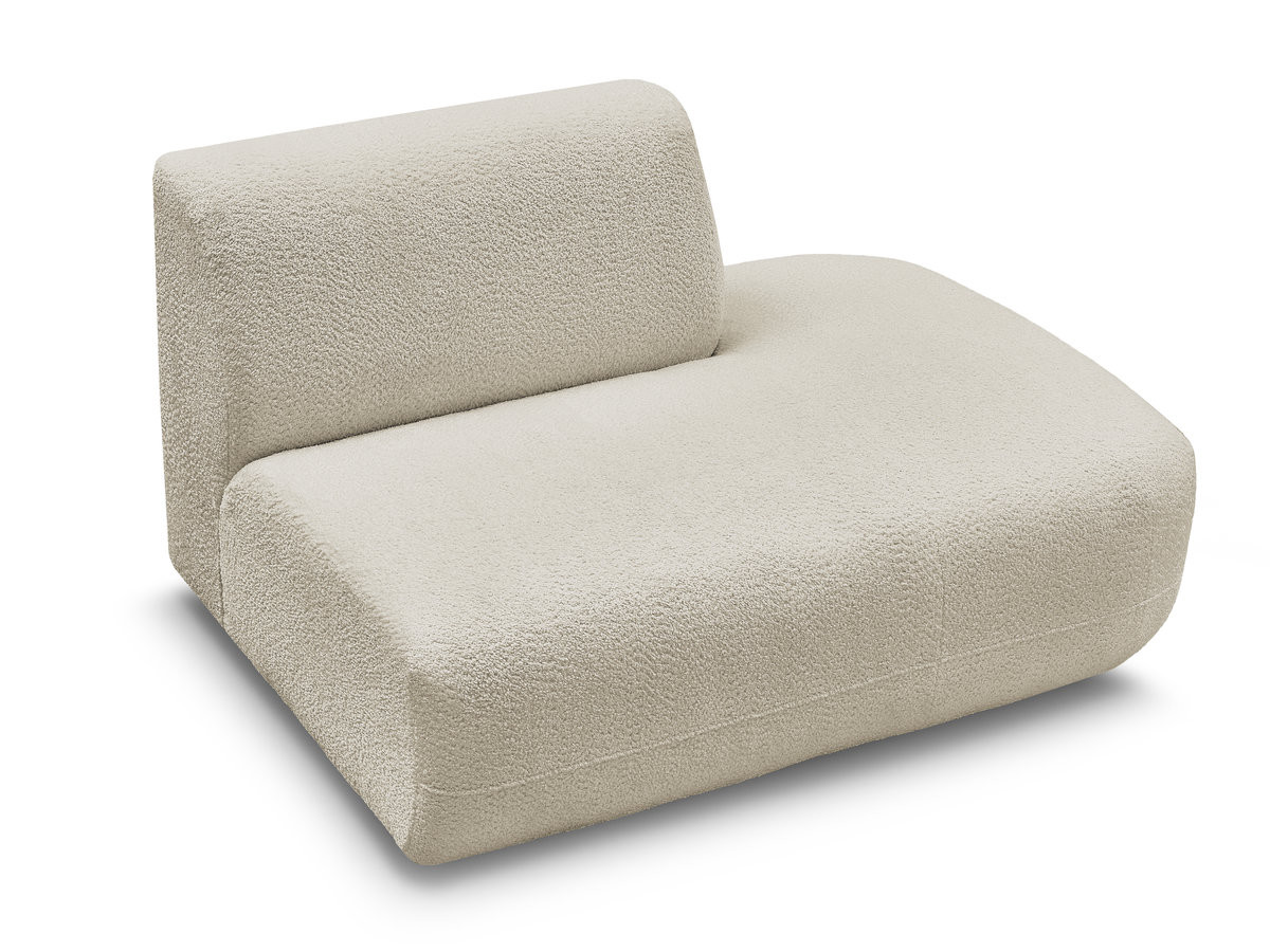 Bobochic Anda Sofamodul 2-Sitzer Chenille Beige Ecke rechts