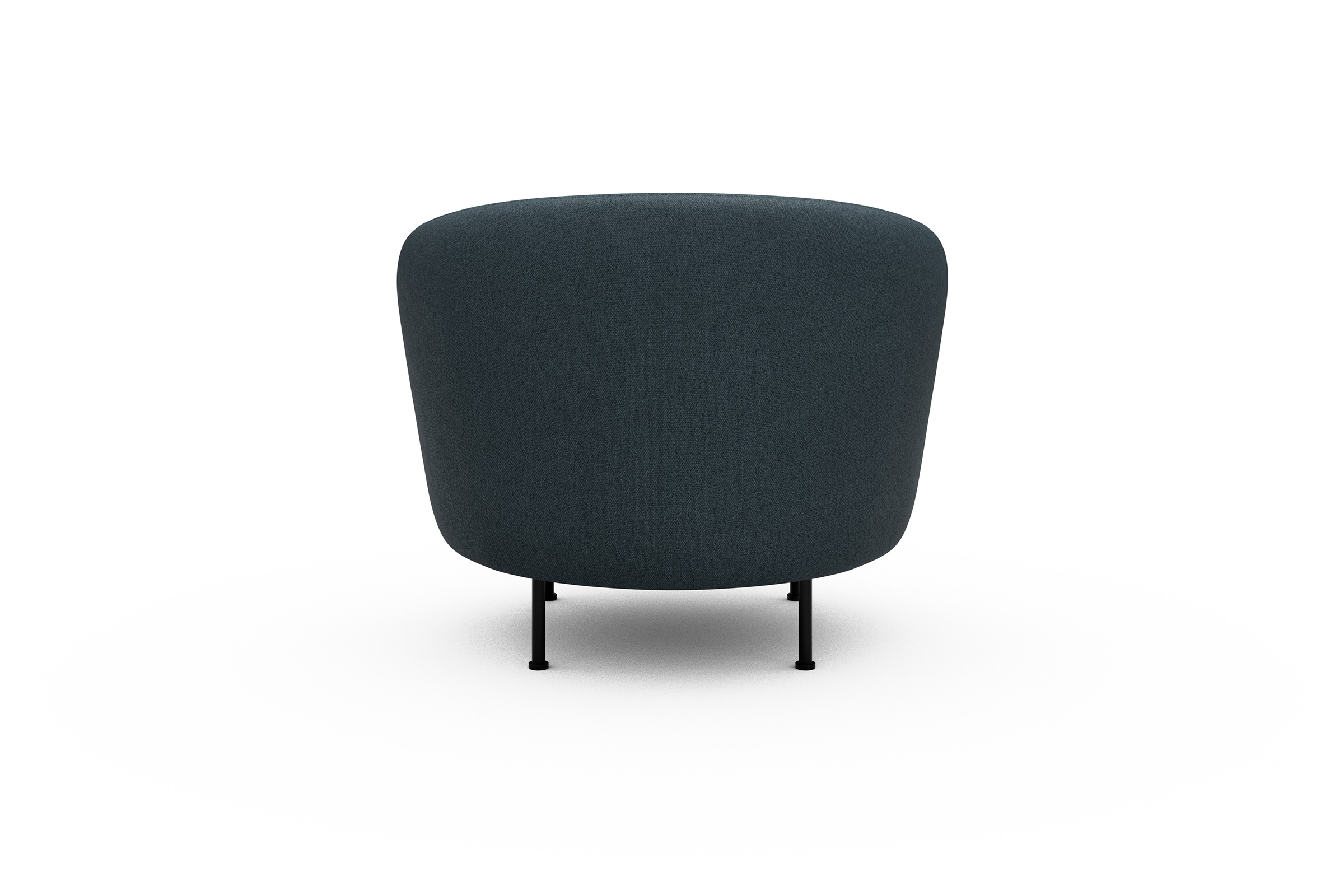Sessel Ronda Metallbeine Schwarz Denari-Royal-Blue