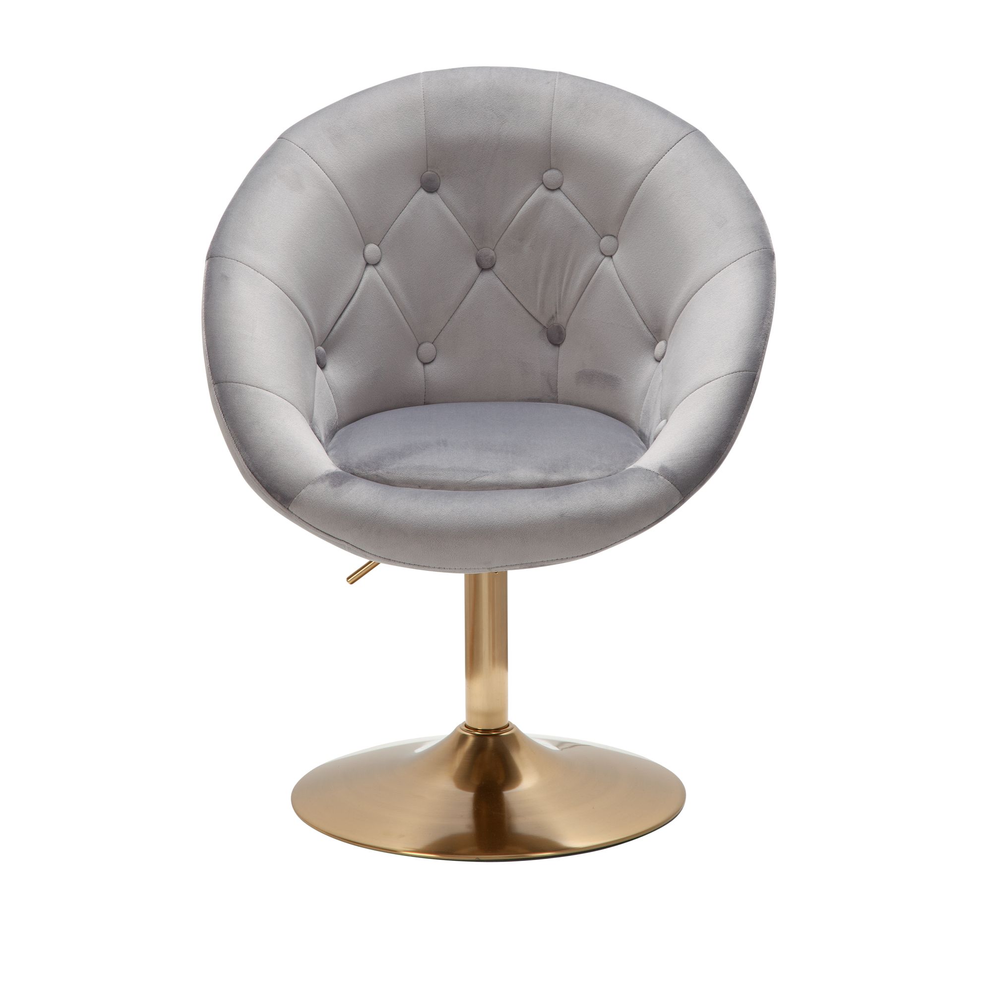 Loungesessel Fresvik Samt Grau 67 × 62 × 100 cm