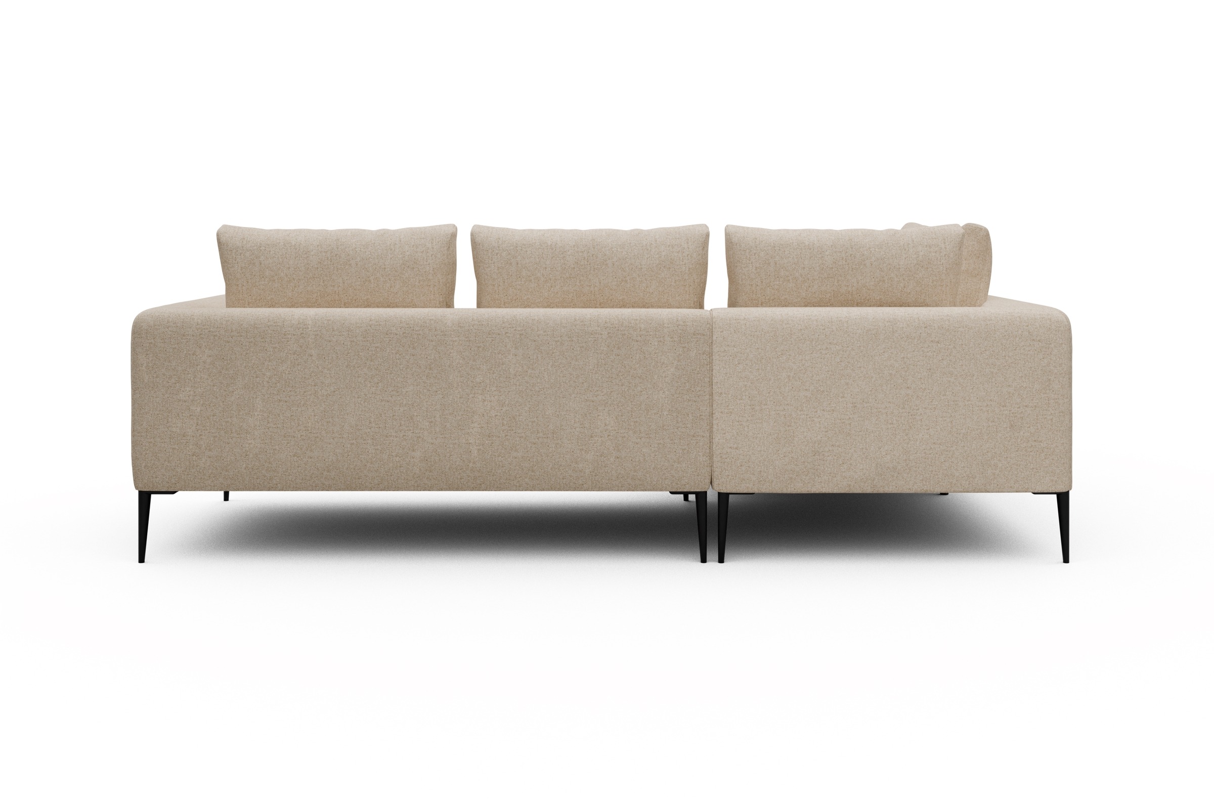 Ecksofa Paul Relax-Ecke links mit 2-Sitzer Casone-Natural-Beige