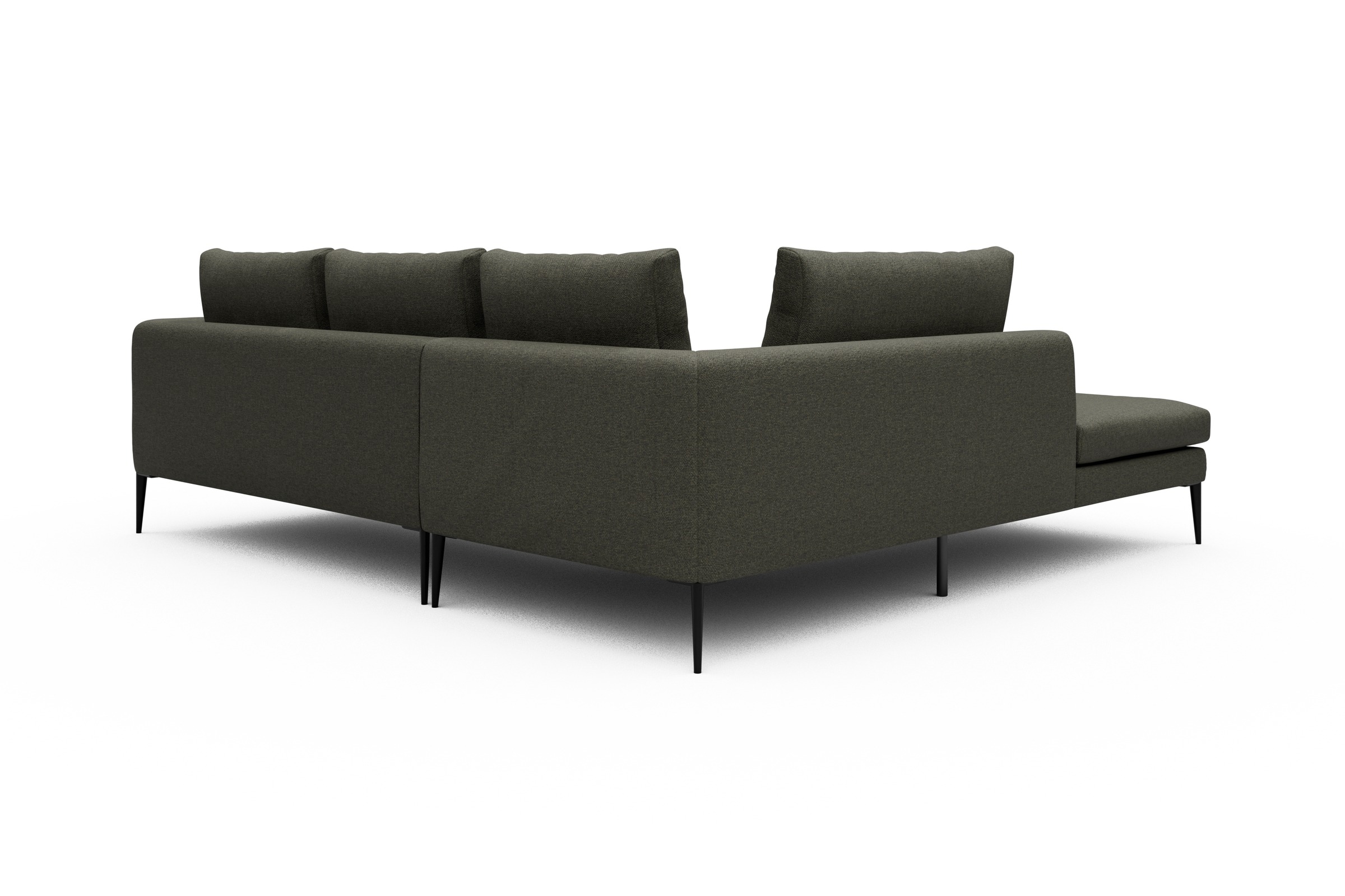 Ecksofa Paul Relax-Ecke links mit 2-Sitzer Sama-Winter-Moss