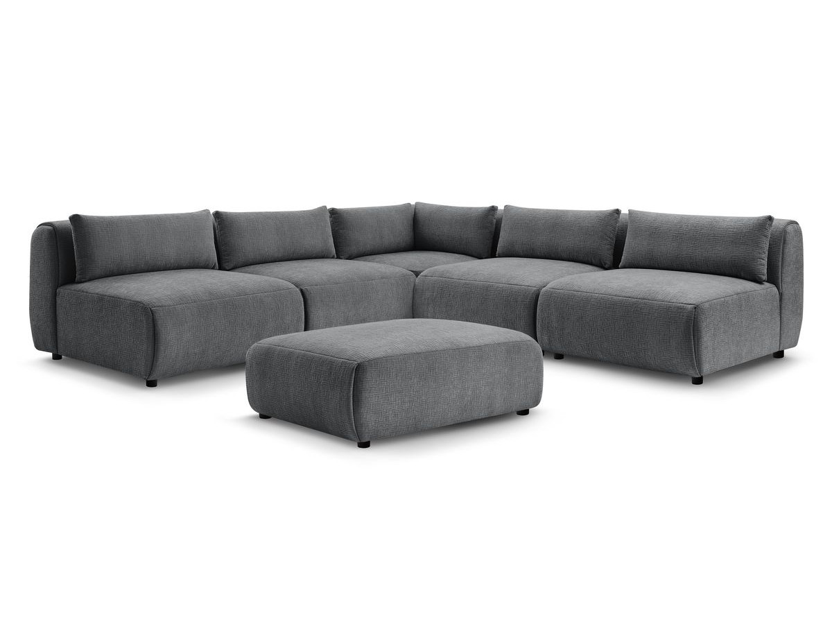 Bobochic Jeanne Ecksofa mit Pouf