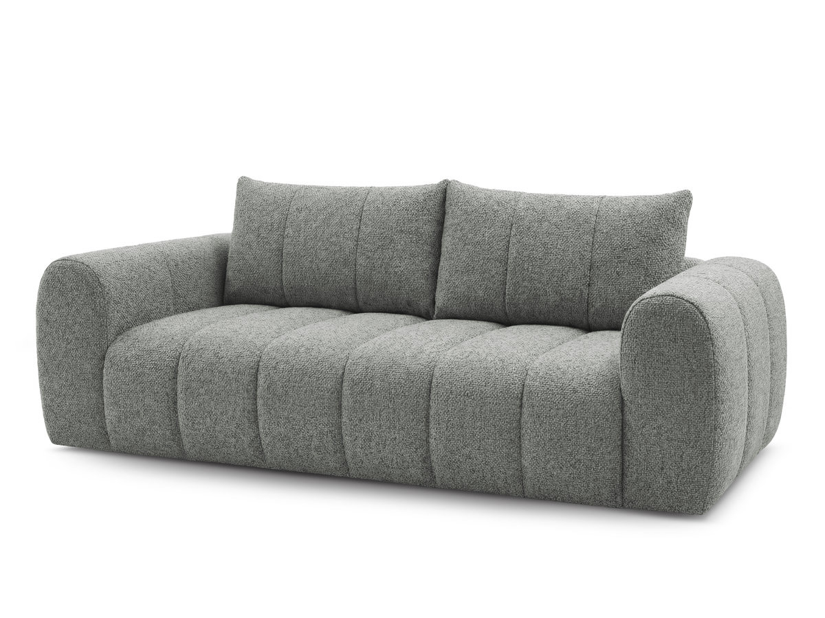 Bobochic Nesty Sofa 3-Sitzer Melange-Stoff Dunkelgrau
