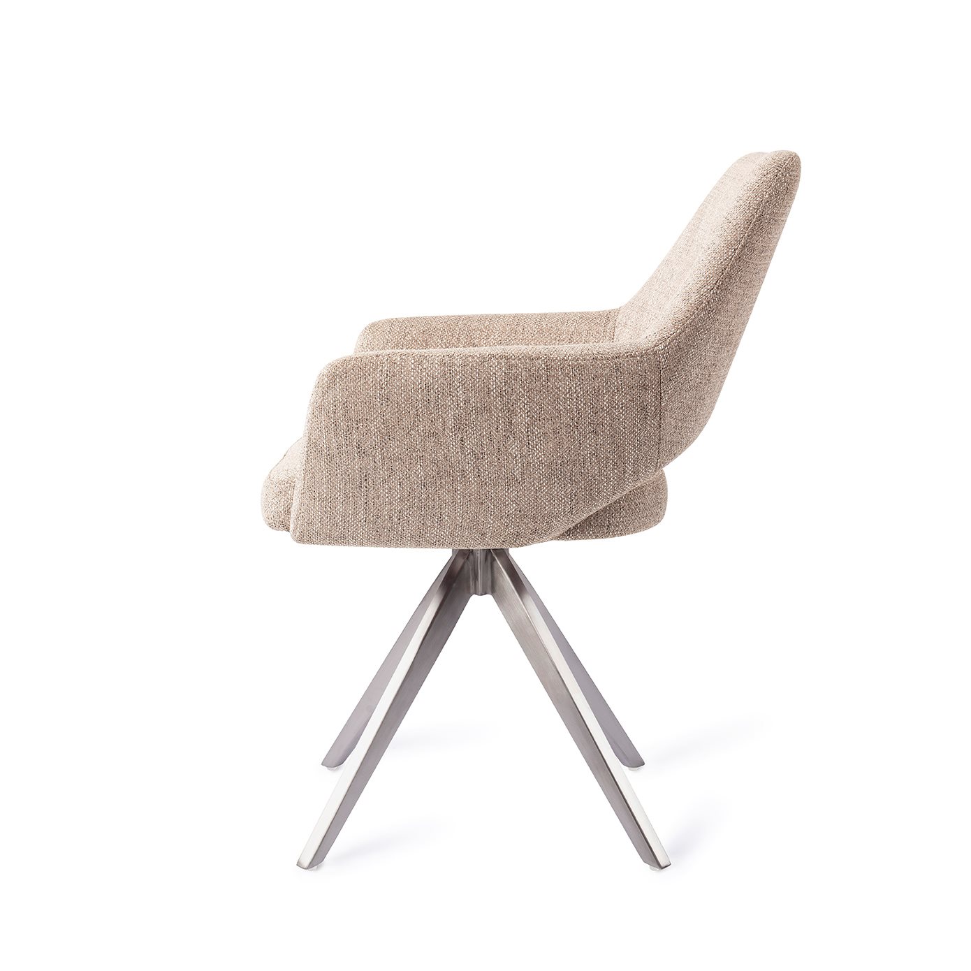 Jesper Home Esszimmerstuhl Yanai Biscuit-Beach Turn Stahl