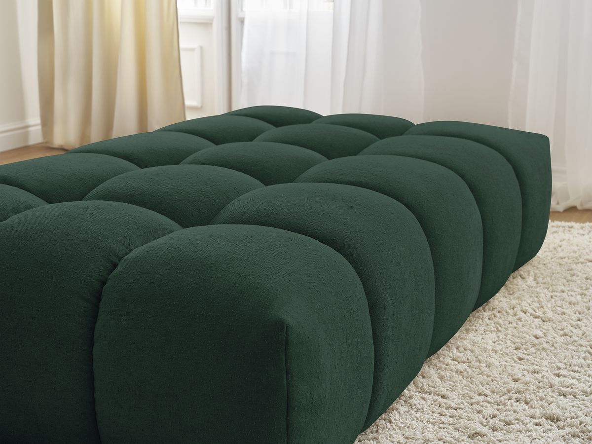 Bobochic Everest Pouf 166 × 100 cm Strukturstoff Grün