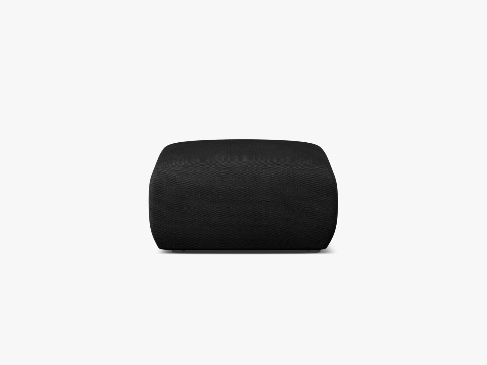 Micadoni Hocker Molino Medium Strukturierter Stoff Rebel Schwarz