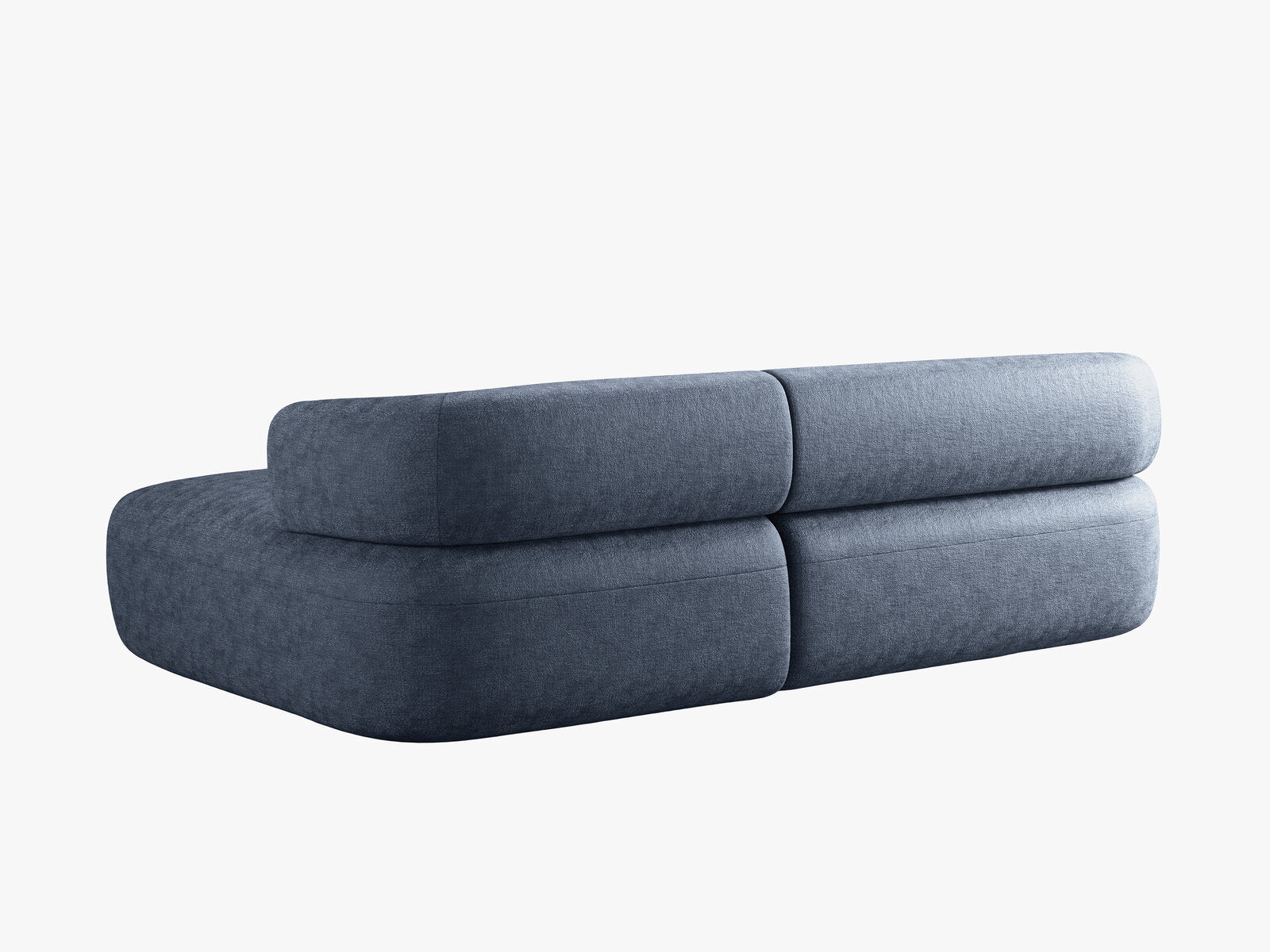 Micadoni 5-Sitzer Ecksofa Jenny Rechts Chenille Perfect Harmony Dunkelblau