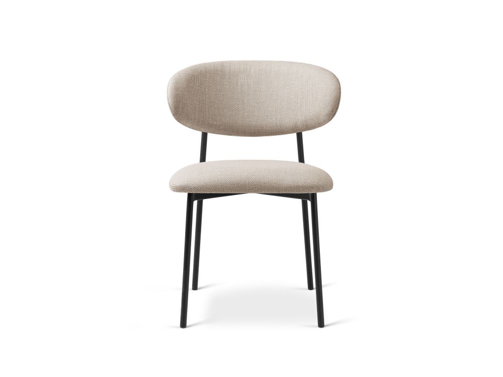 Cosmopolitan Design Stuhl Nina 2er-Set Strukturierter Stoff Bjorn Beige