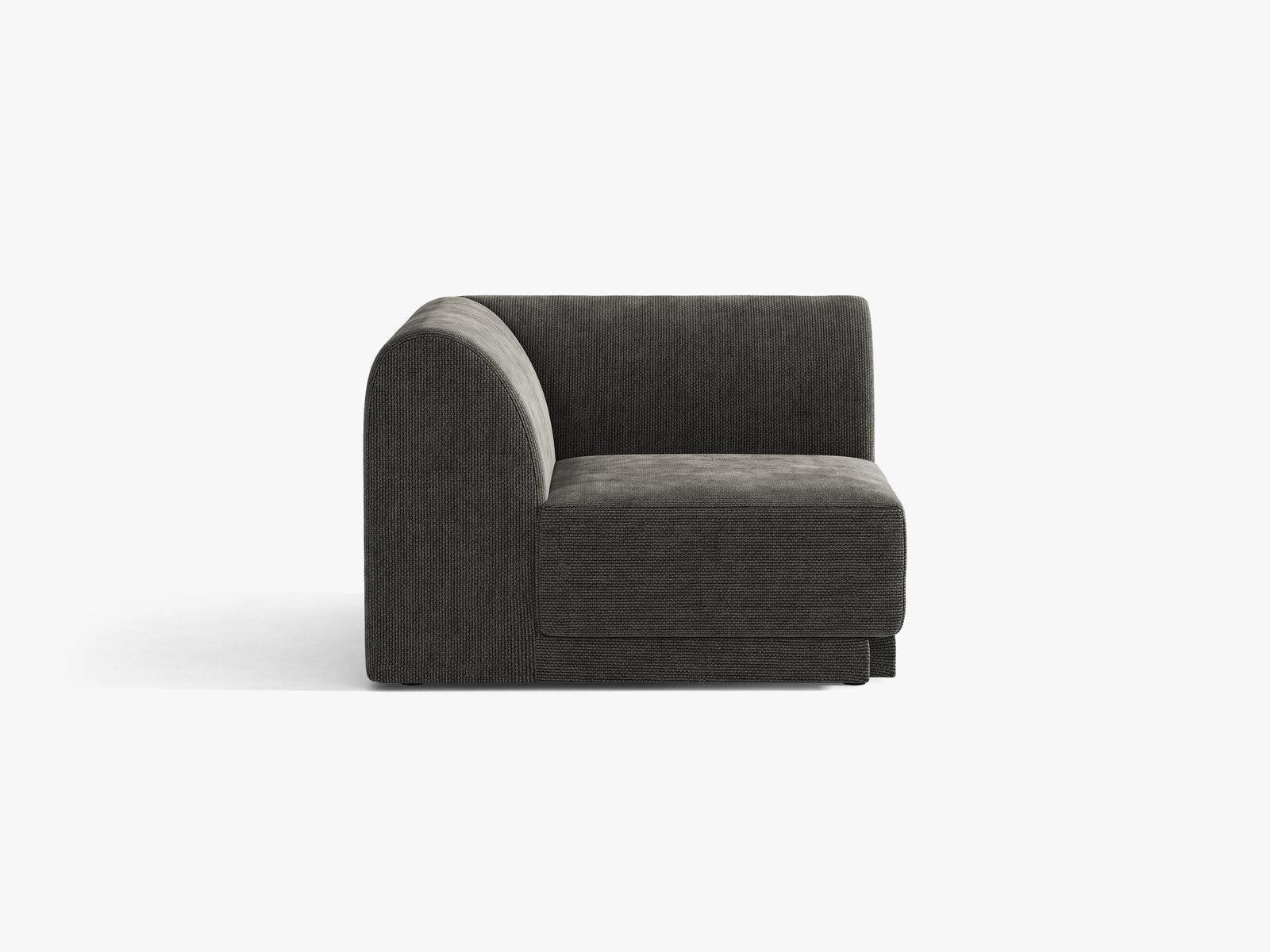 Micadoni Modul Ecke Miley Chenille Eden Dunkelgrau