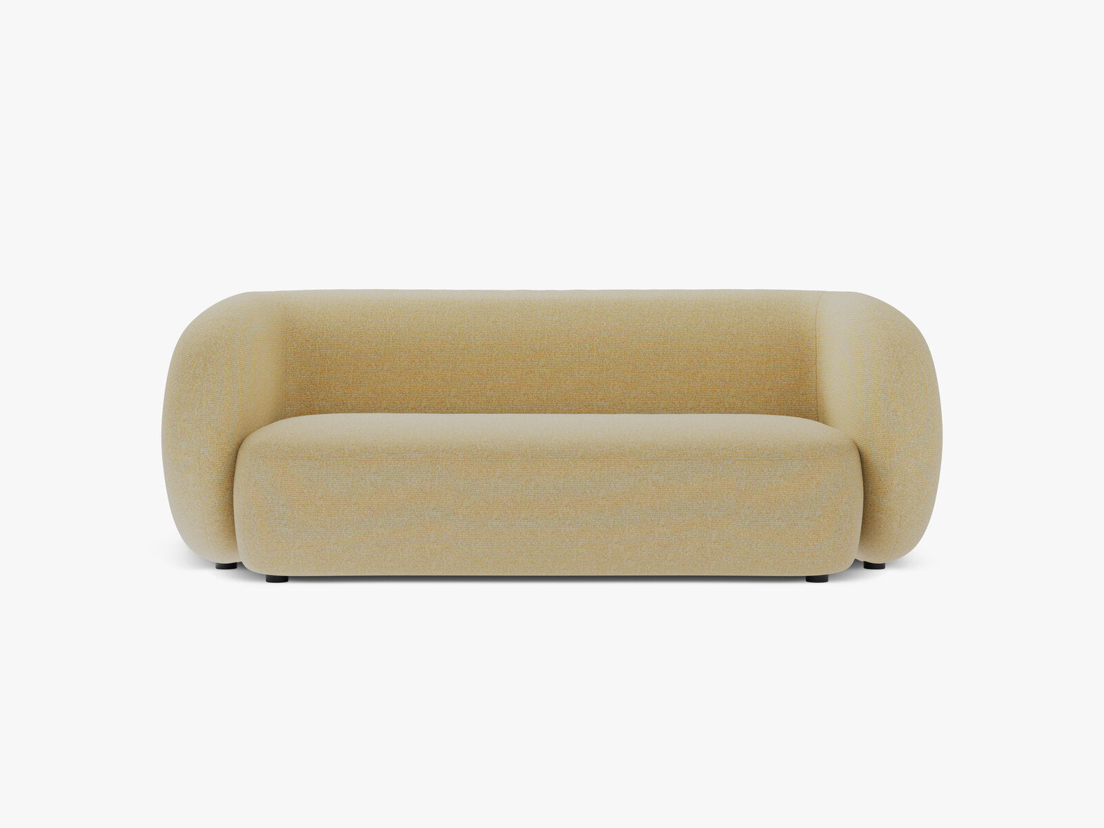 Micadoni Sofa Kate 2-Sitzer Strukturierter Stoff Sonnenblumen Melange