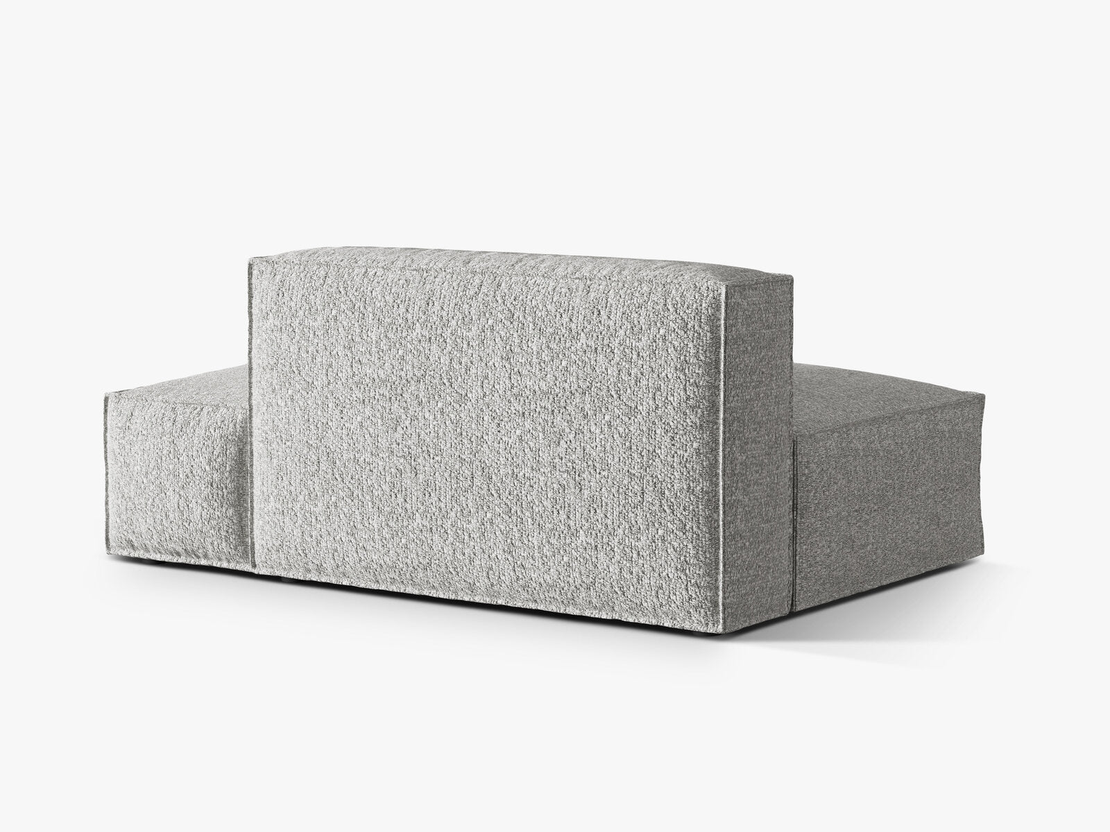 Micadoni Modul Nuria 3-Sitzer Rechts Boucle Silber