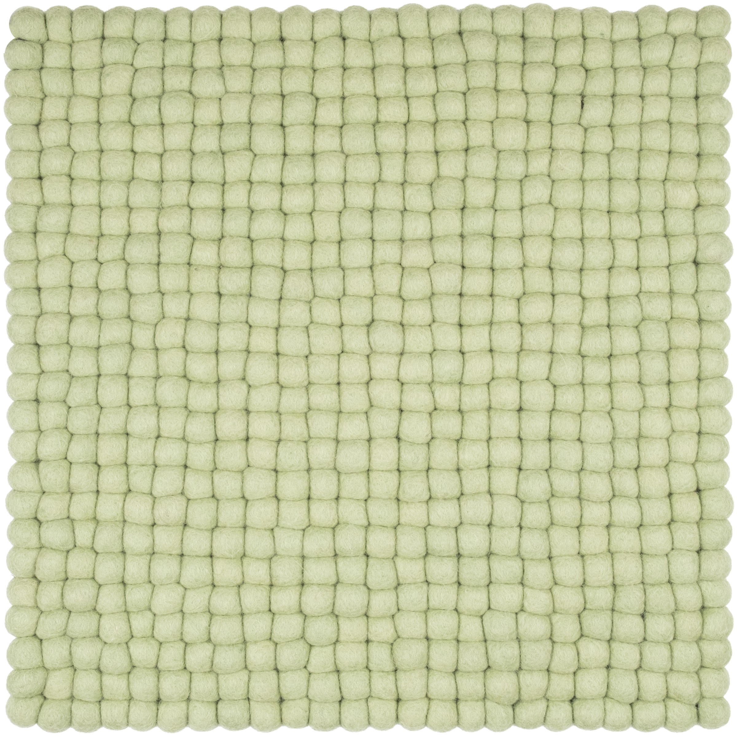 myfelt Lasse Filzkugel-Sitzauflage Hellgrün 36 x 36 cm