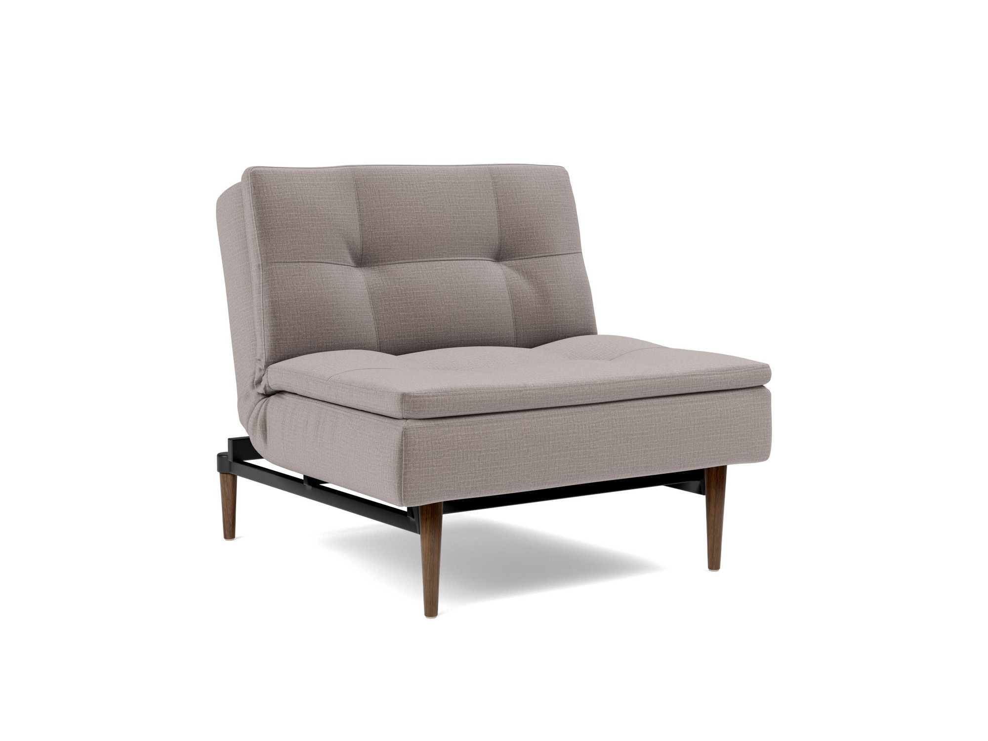 Sessel Dublexo Chenille Esina 418-Truffle Beine Styletto Eiche dunkel