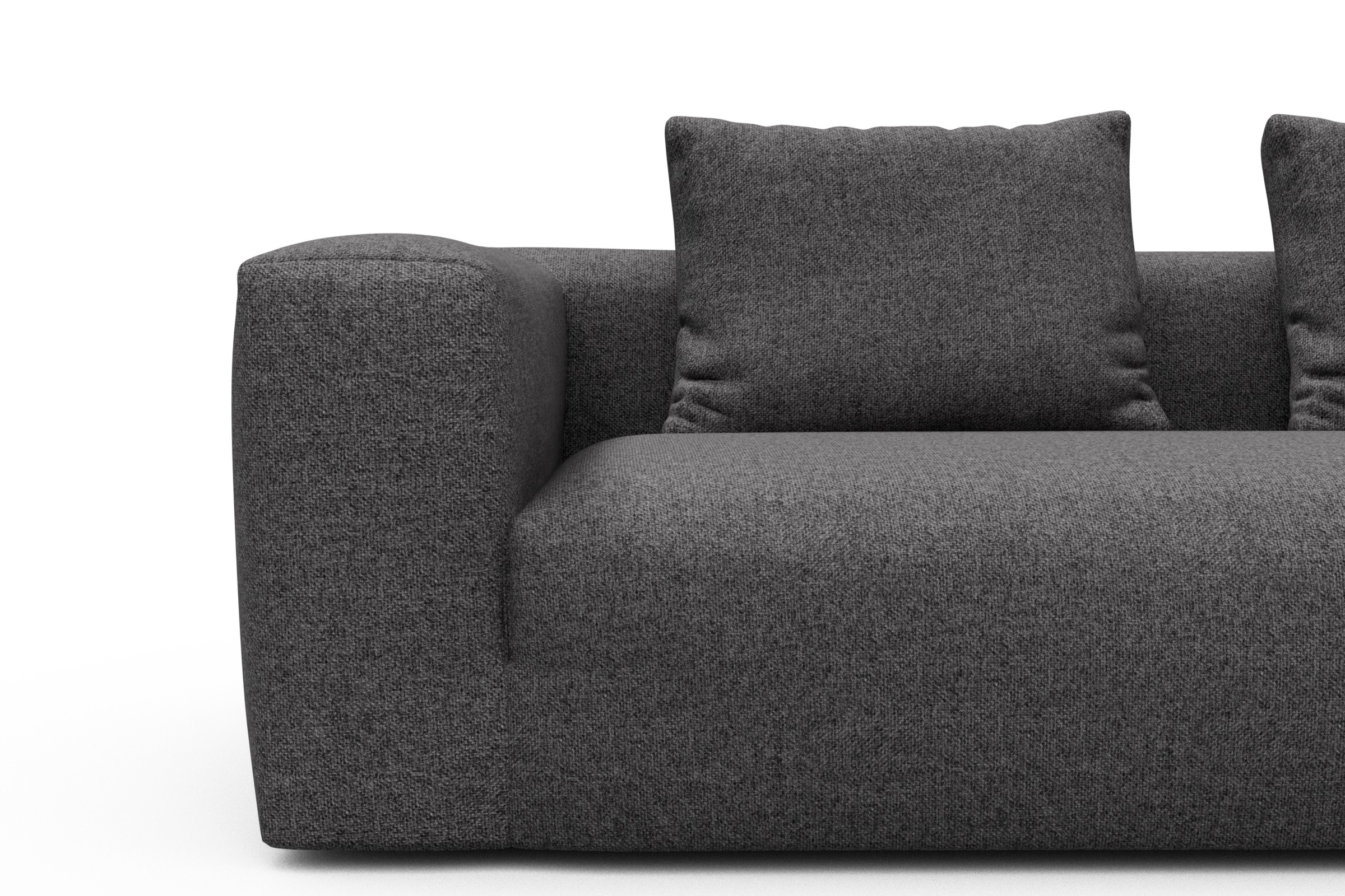 Ecksofa Fred Relax-Ecke rechts mit 2,5-Sitzer Sama-Antracite