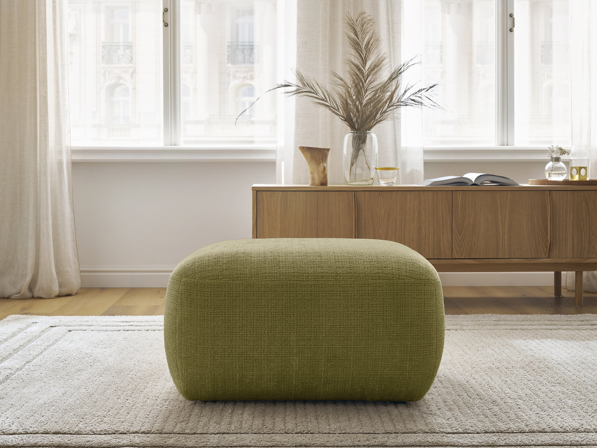 Bobochic Denise Pouf Strukturstoff Grün