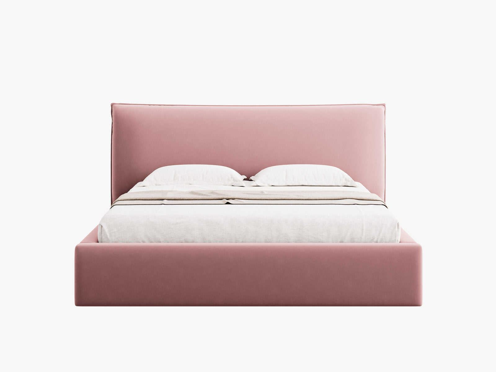 Micadoni Bett Kaelle Samt Bluvel Rosa