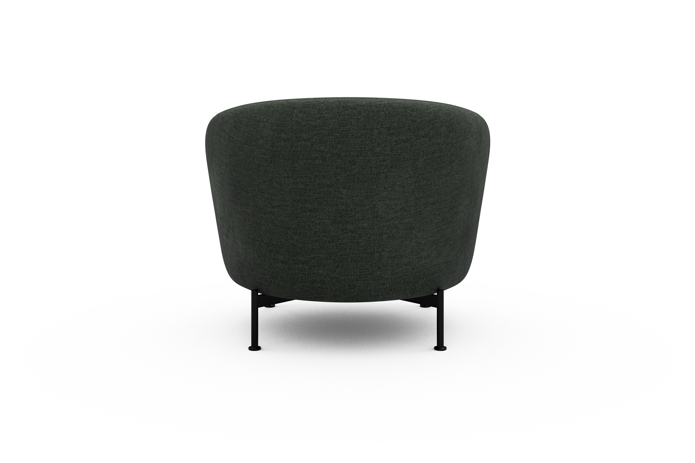 Sessel Ronda X-Metallgestell Schwarz Aivi-Pine-Green